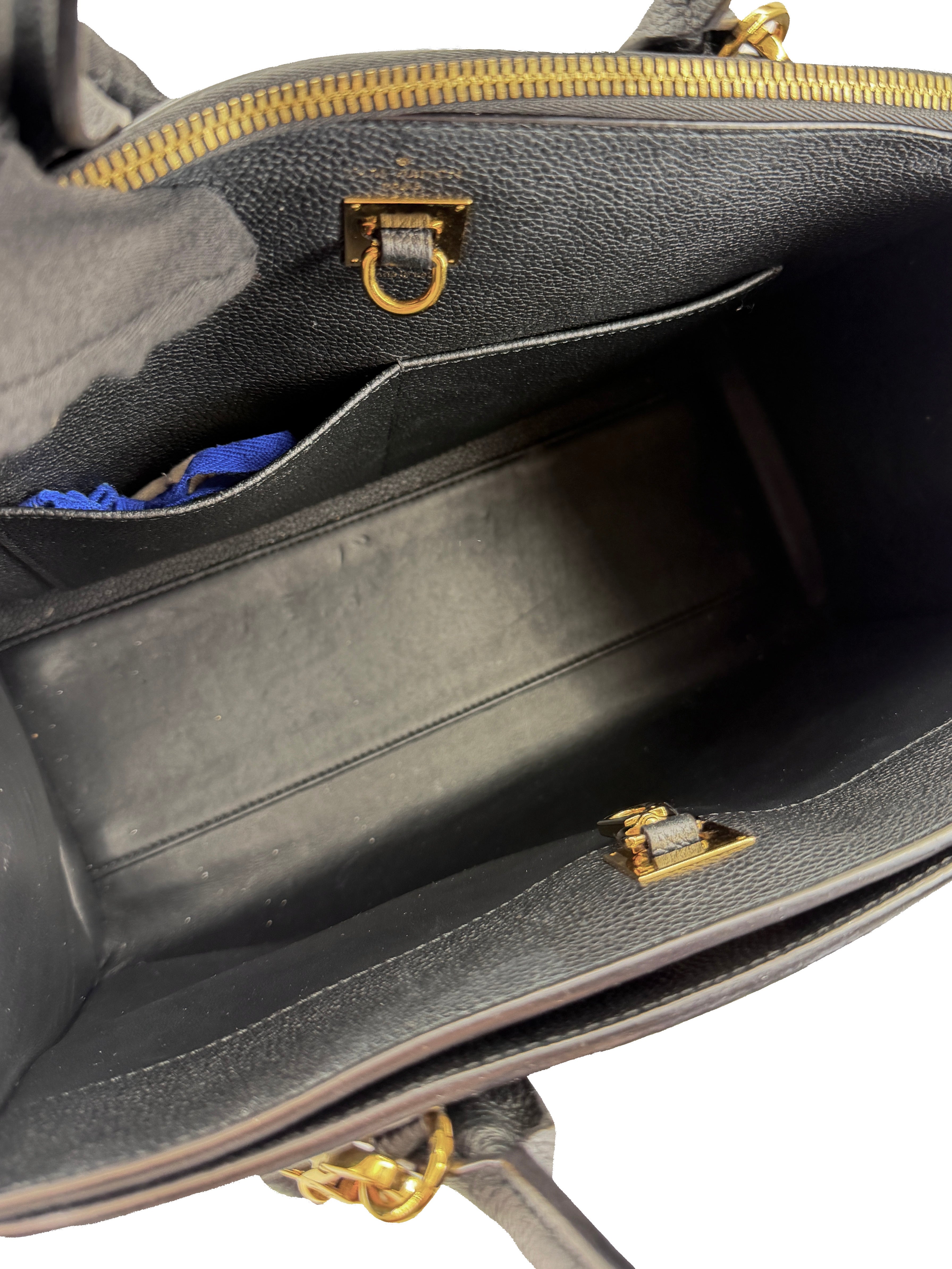 Louis Vuitton black leather City Steamer MM