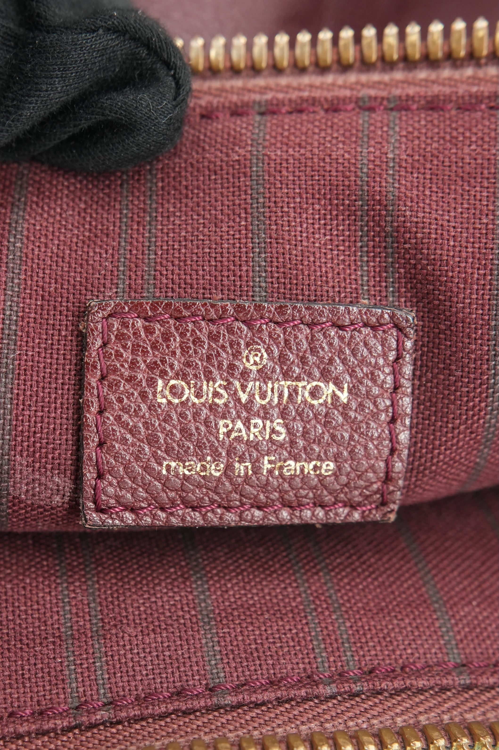 Louis Vuitton burgundy empreinte Lumineuse GM VI0191