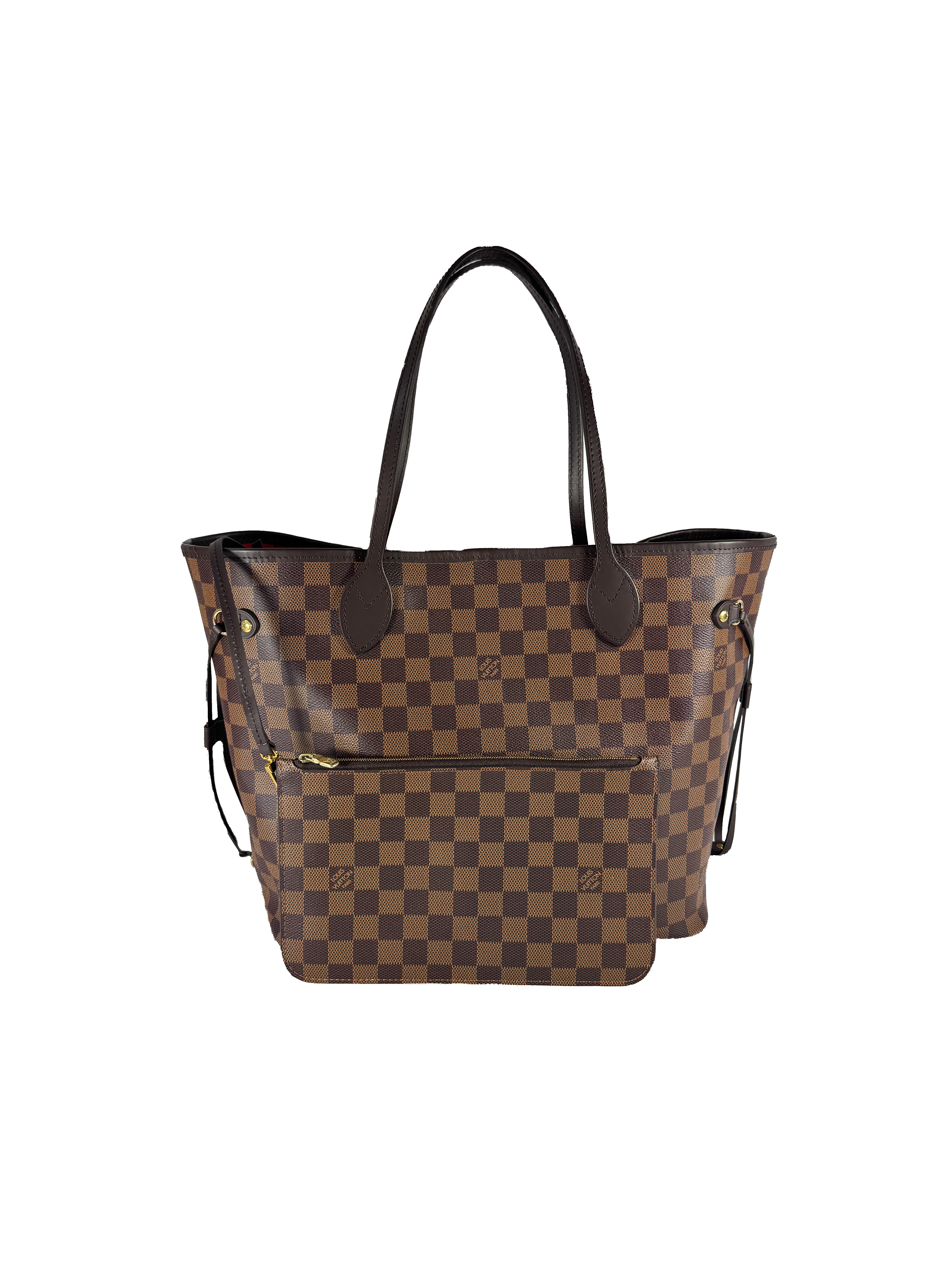 Louis Vuitton damier ebene Neverfull MM w/pouch SD4200
