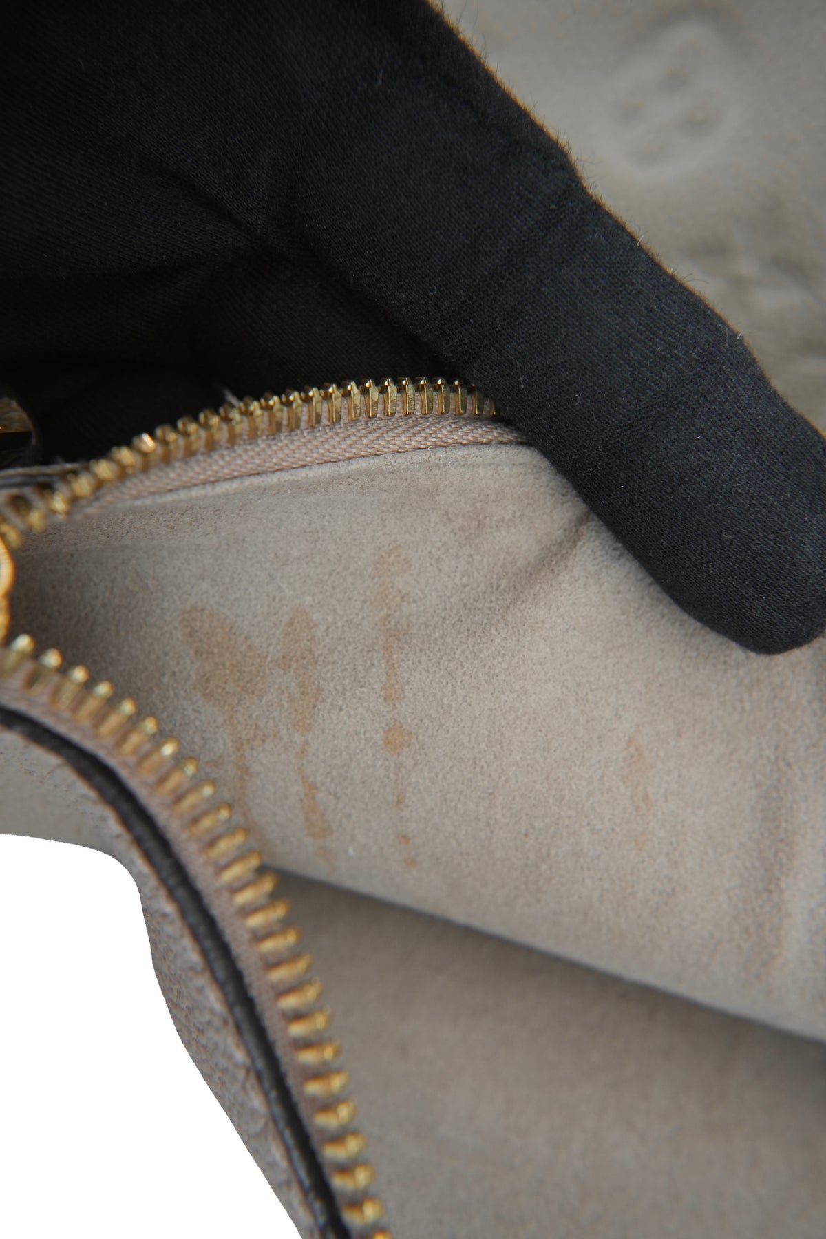 Louis Vuitton monogram empreinte taupe Maida hobo