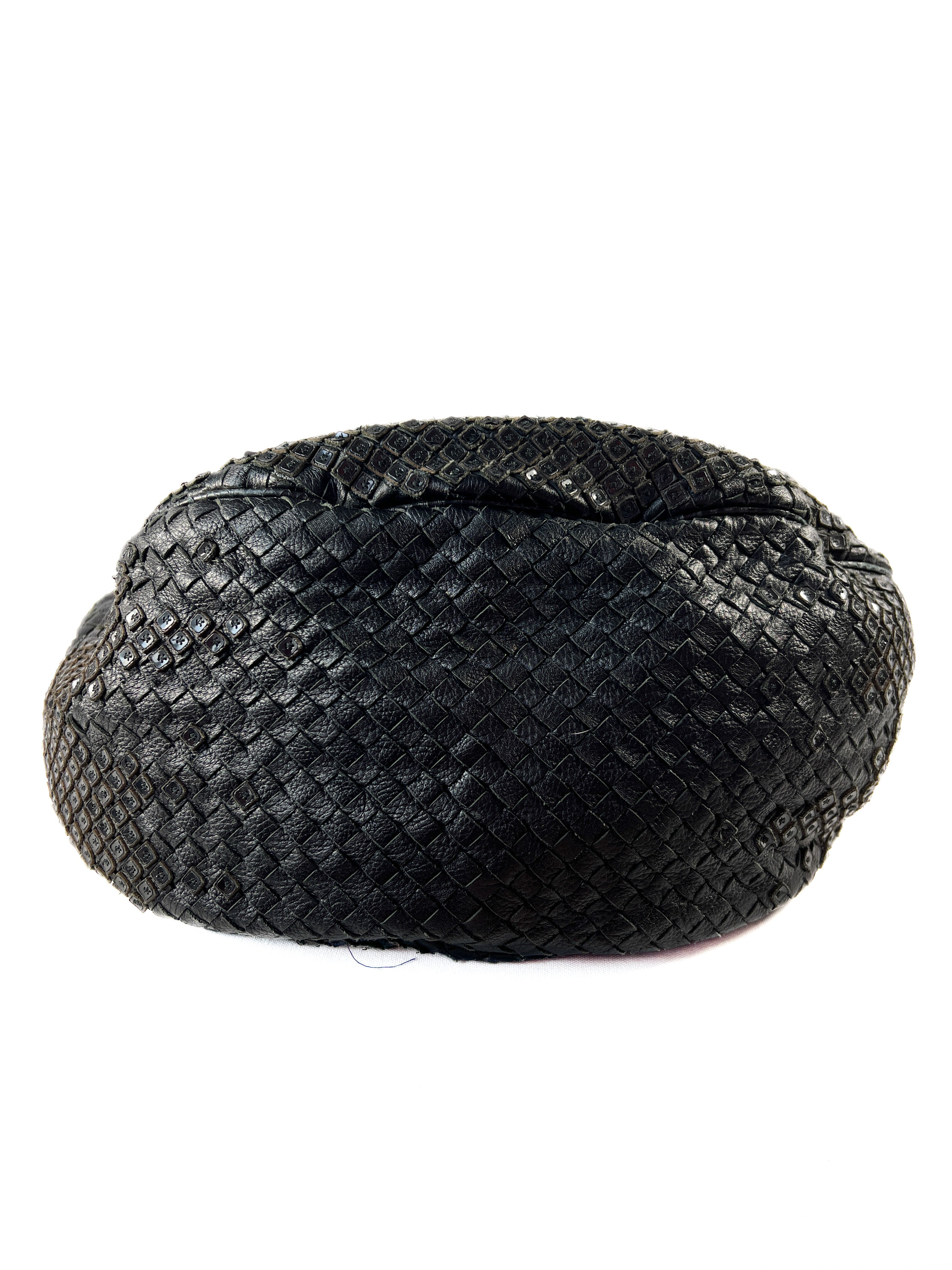 Bottega Veneta black limited edition Intrecciato Parachute shoulder bag