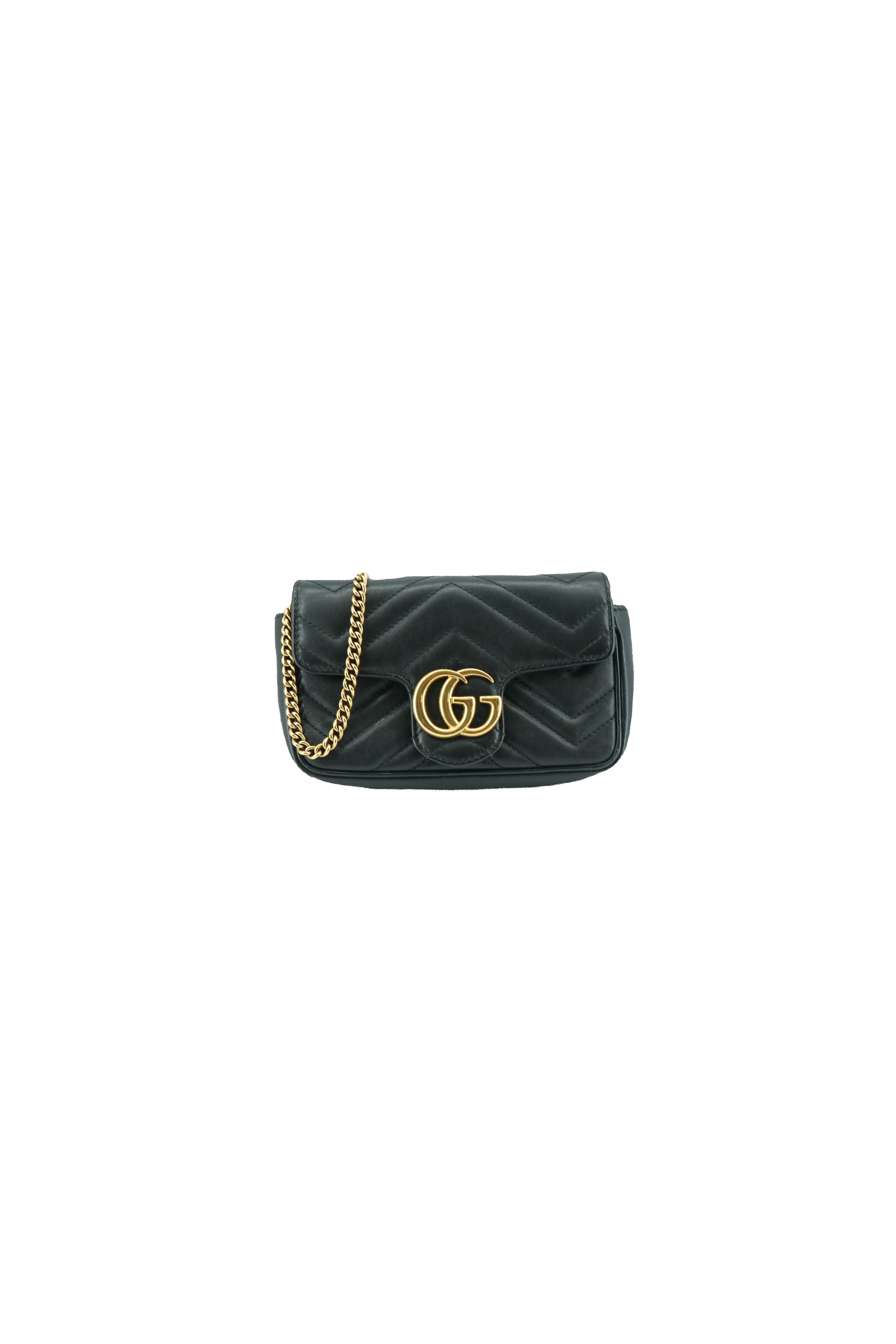 Gucci black Marmont flap super mini 476433 0959