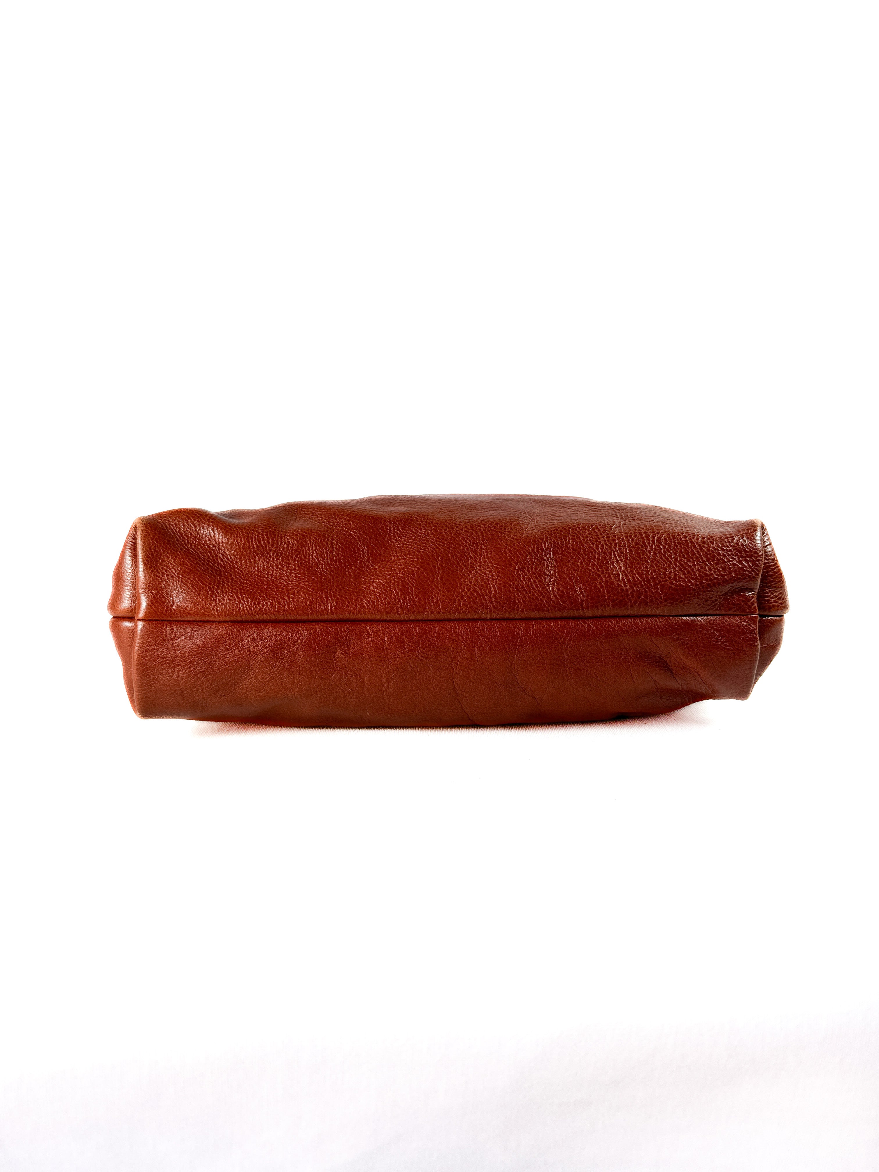 Marc Jacobs red brown leather shoulder bag