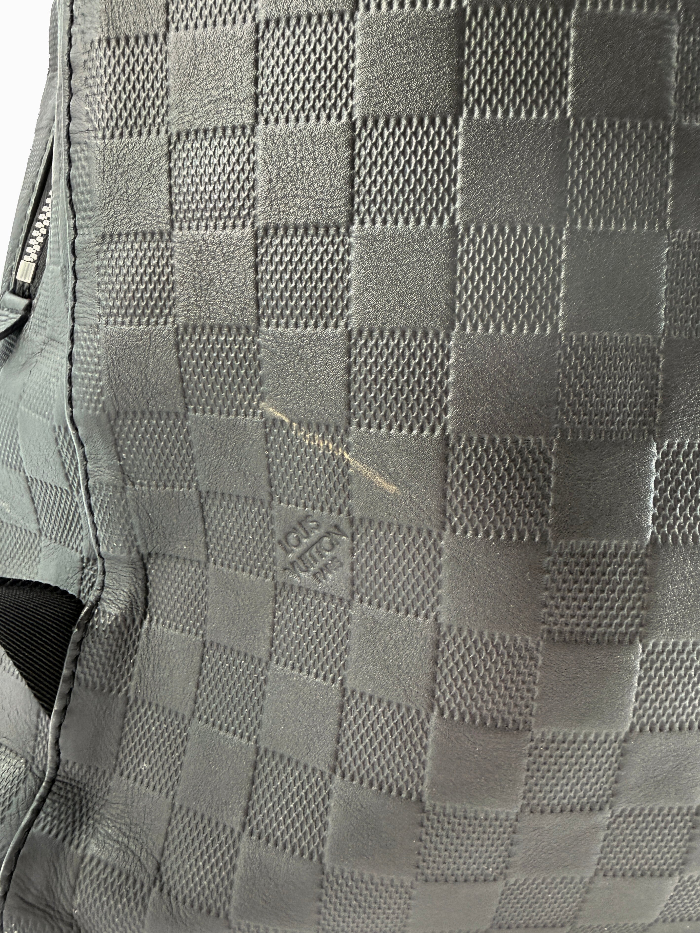 Louis Vuitton black damier infini Campus backpack CA0210