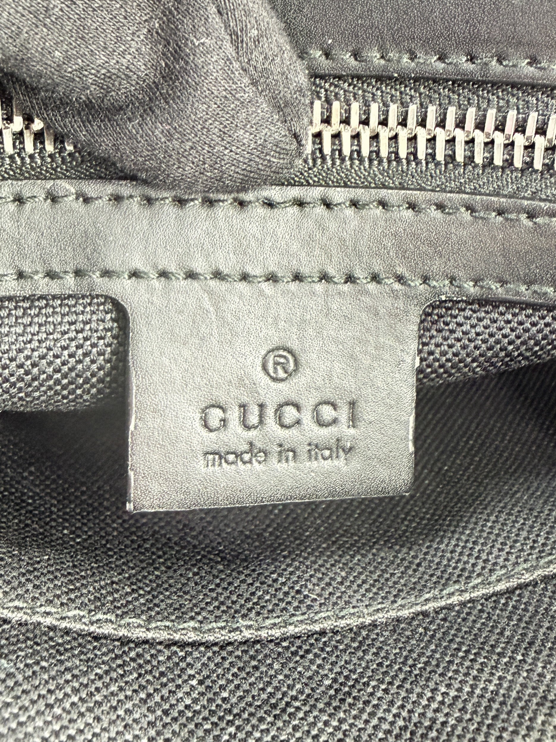 Gucci black GG supreme Tiger belt bag 474293 520931