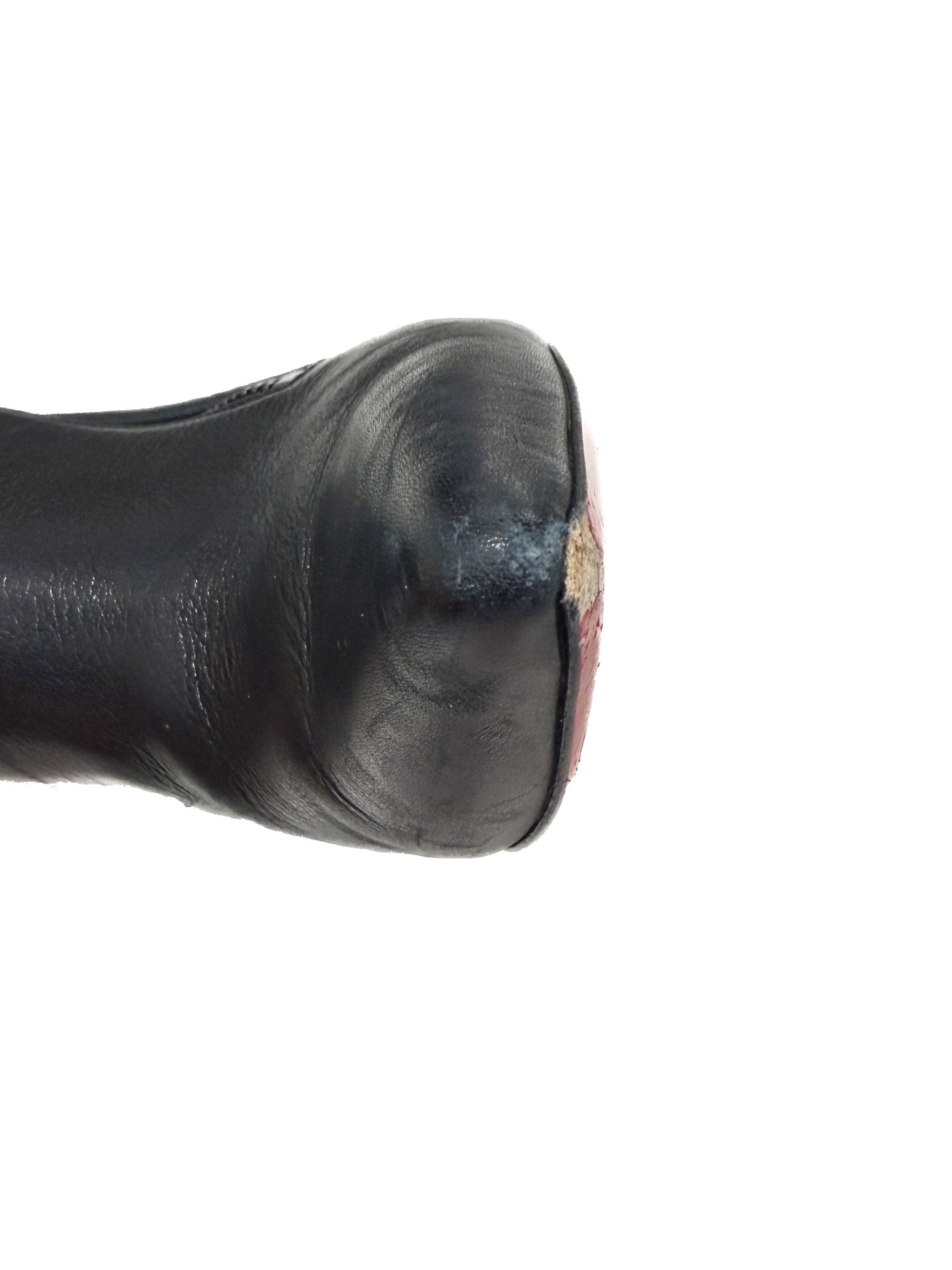 Christian Louboutin black leather Birgikate 85 size 37.5 BOX