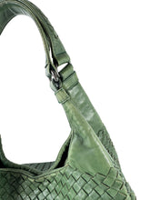 Bottega Veneta green intrecciato campana hobo 125787V00163278