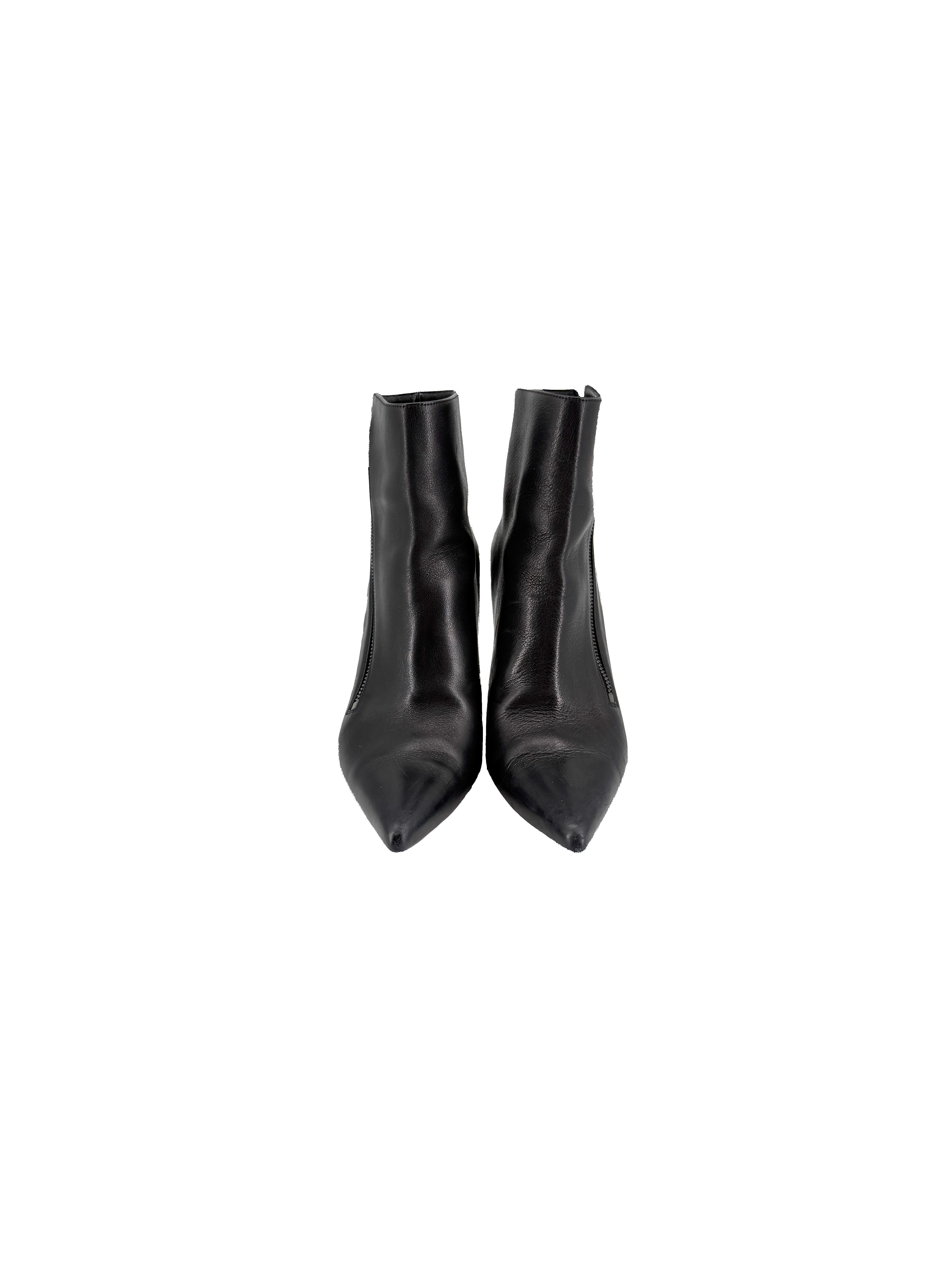 Christian Louboutin black leather Birgikate 85 size 37.5 BOX