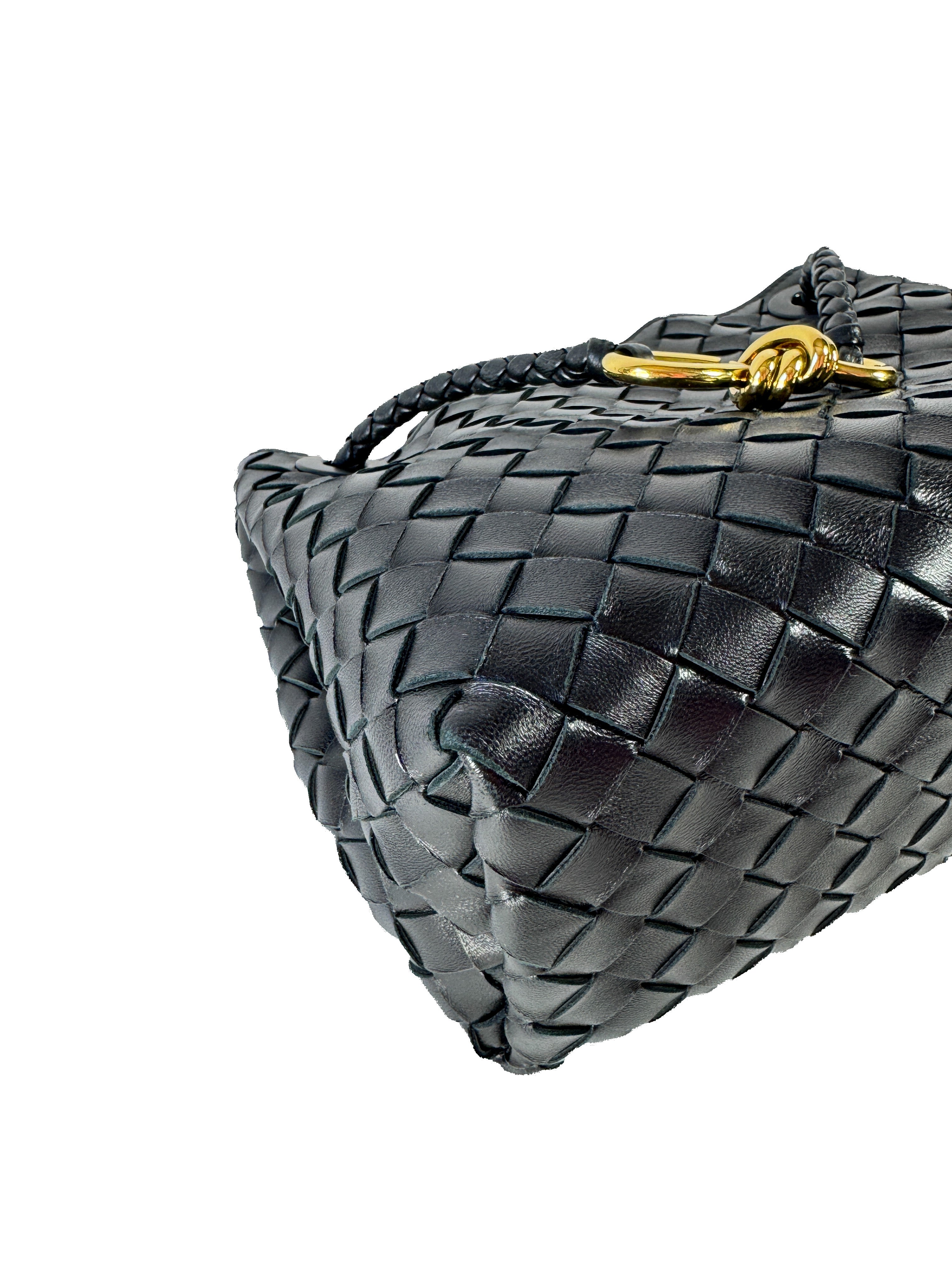 Bottega Veneta black Andiamo small tote A01080074L
