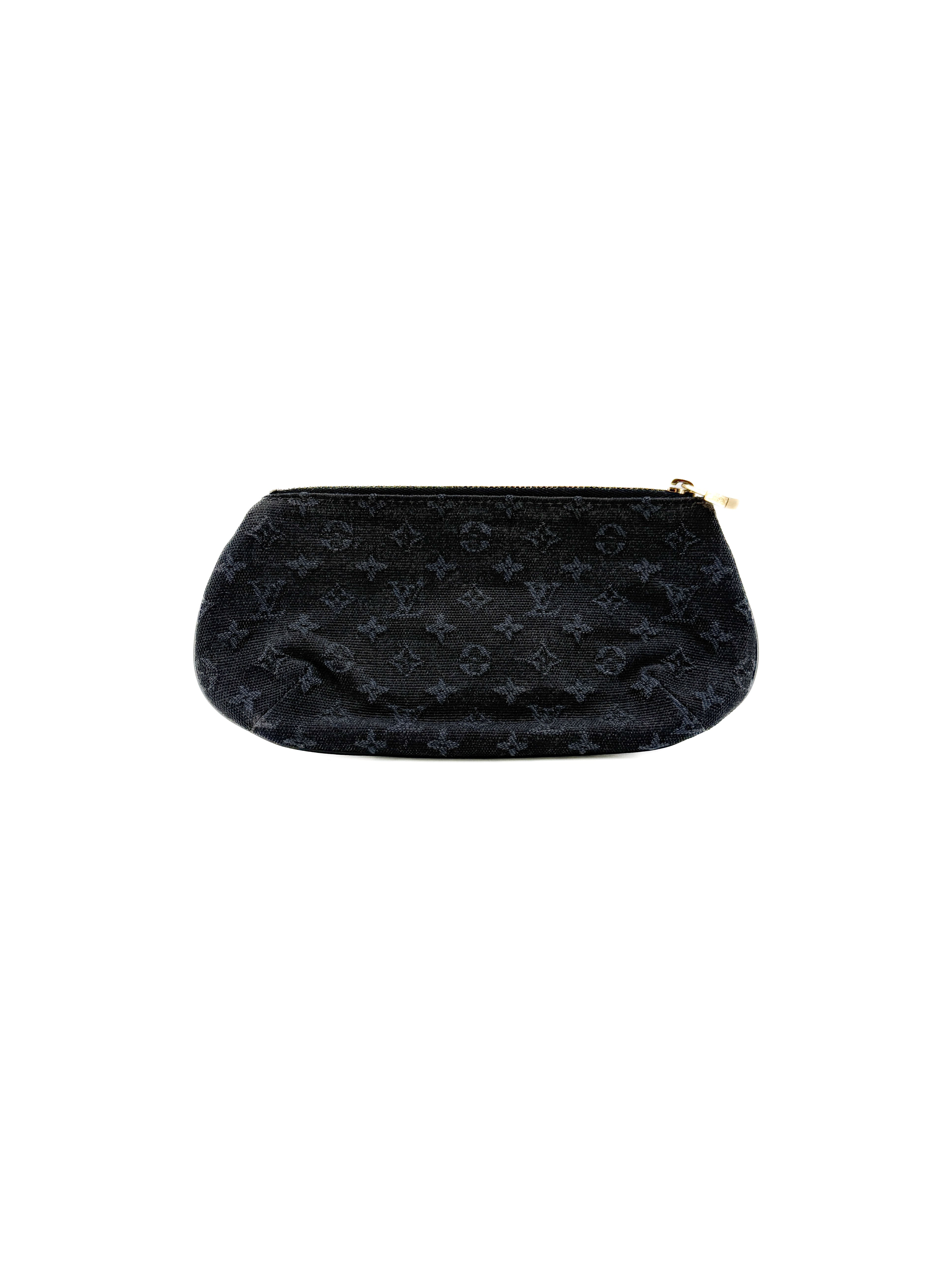 Louis Vuitton navy mini Anne Sophie pochette zip pouch FL0073