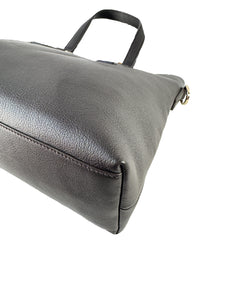Gucci dark brown leather Bamboo tassel tote 3492