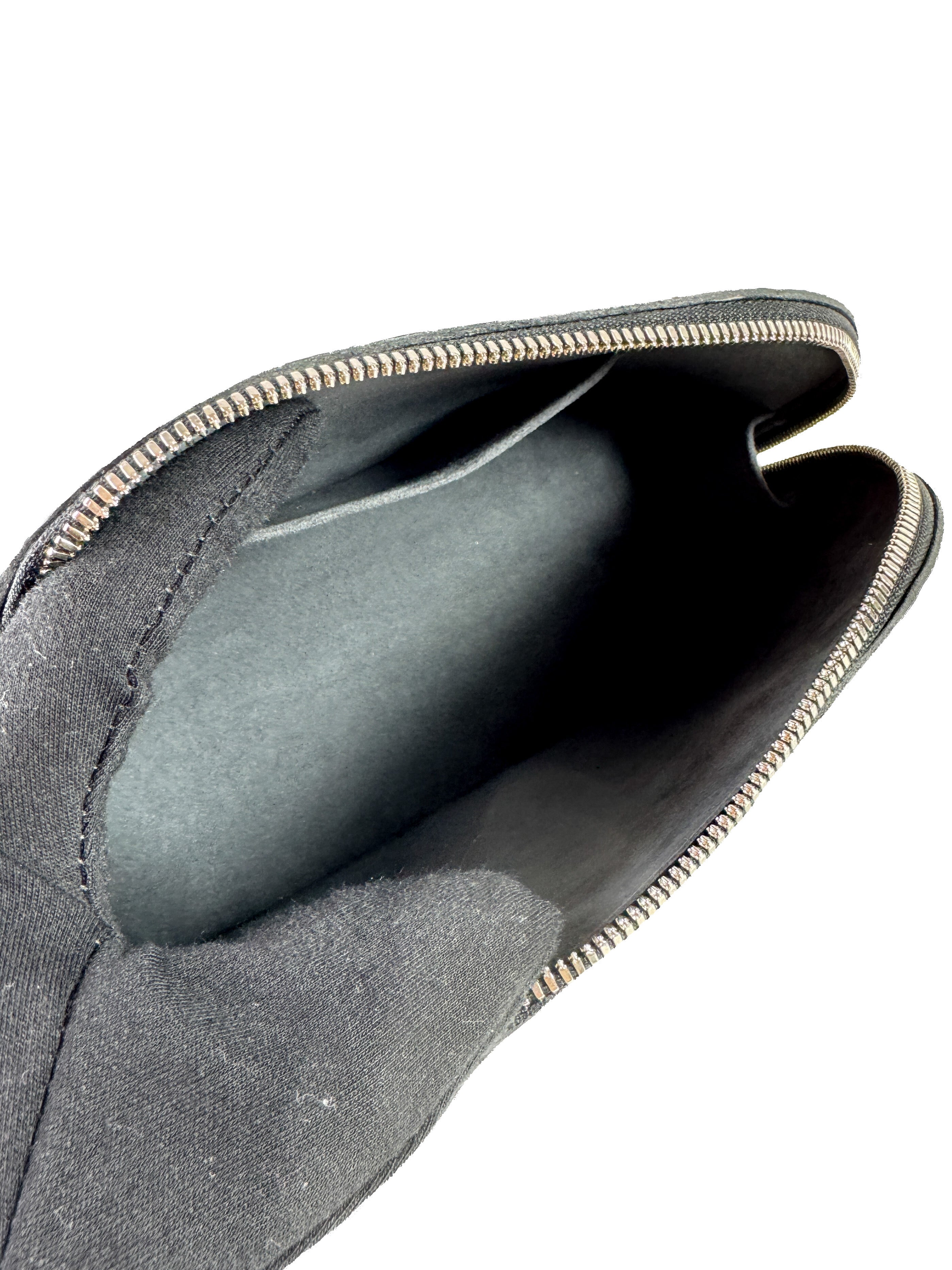 Louis Vuitton black epi Alma BB w/strap NFC