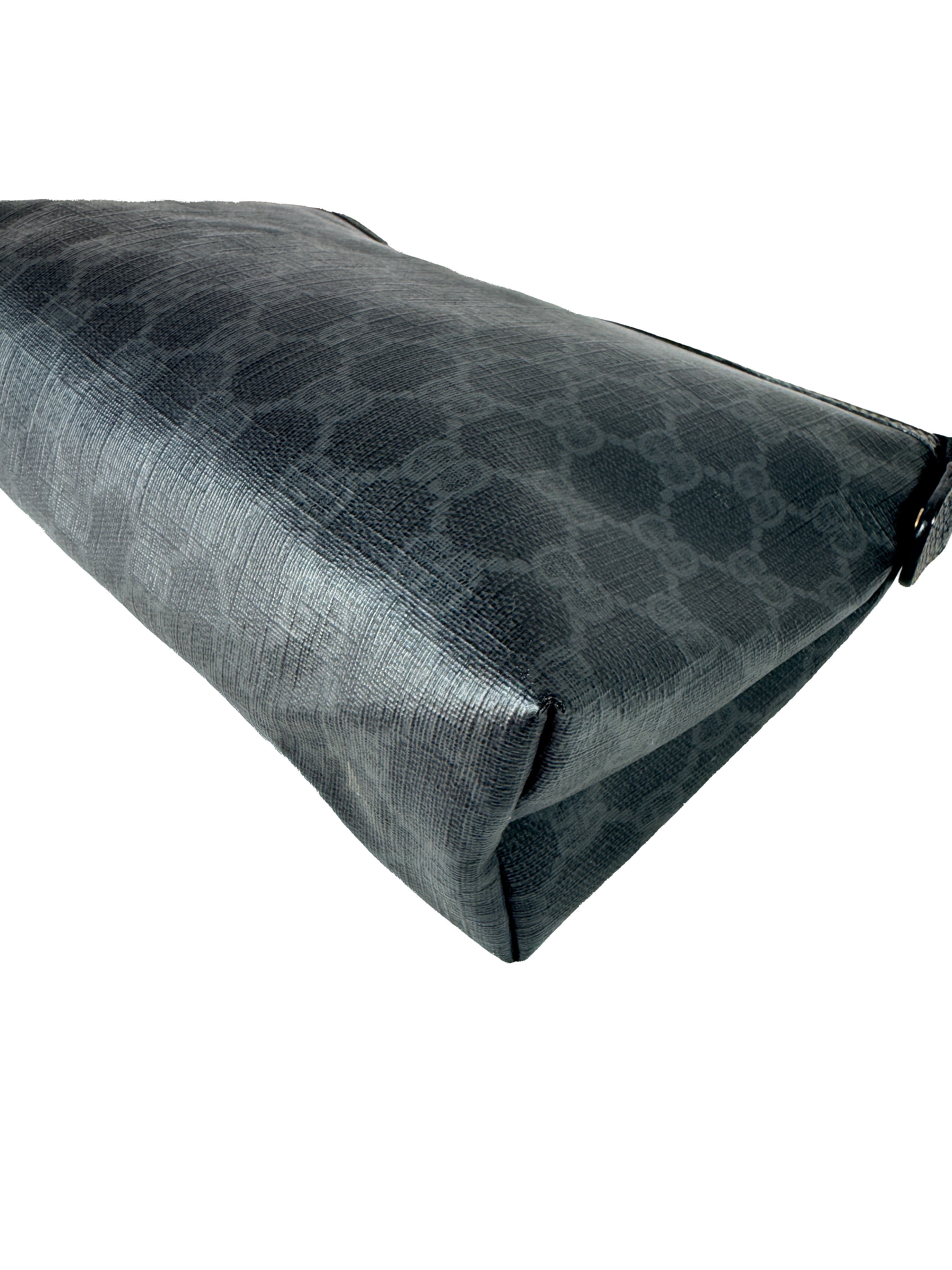 Gucci black GG coated canvas pouch 156.01.045