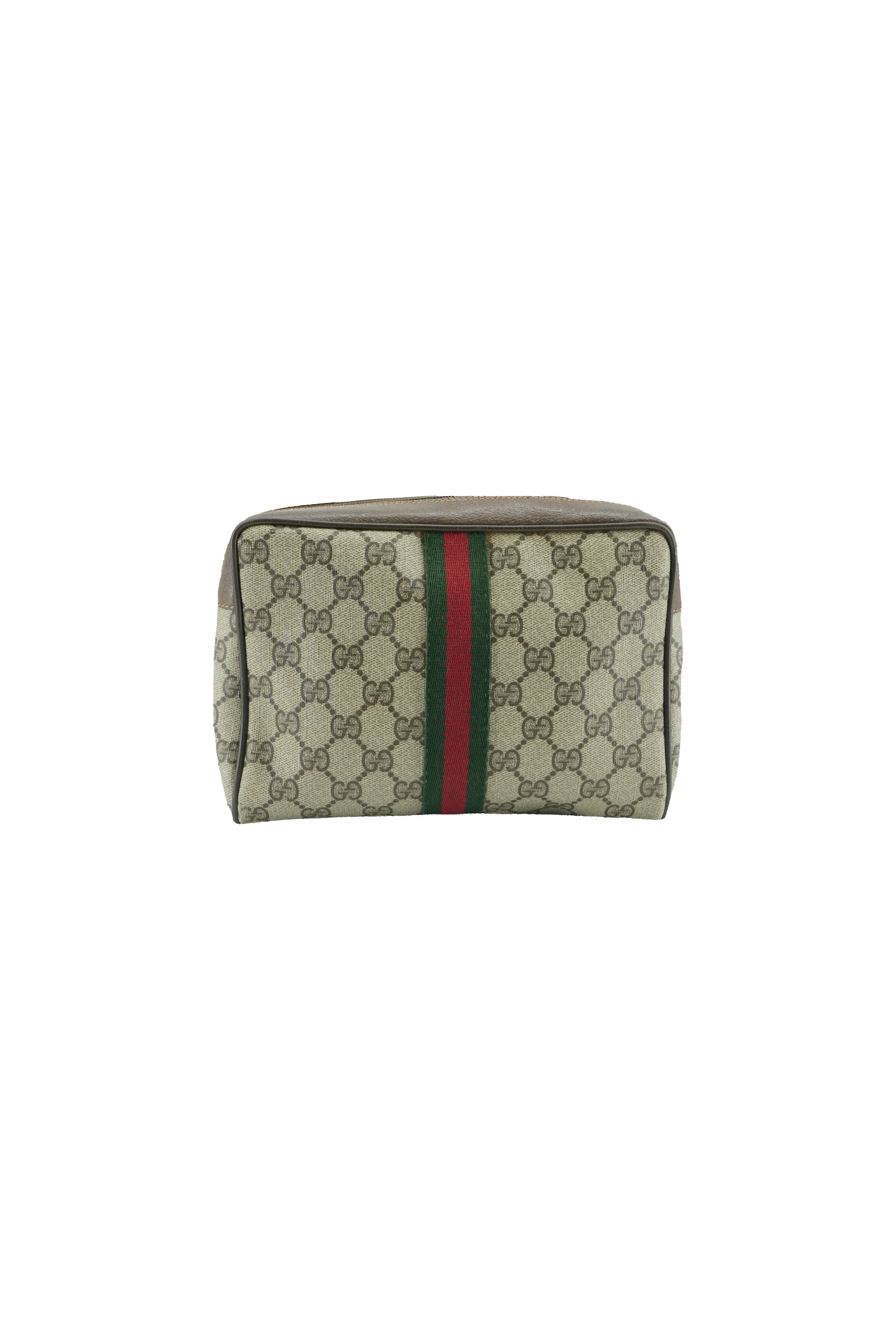 Gucci GG signature vintage Sherry line pouch 89-01-012