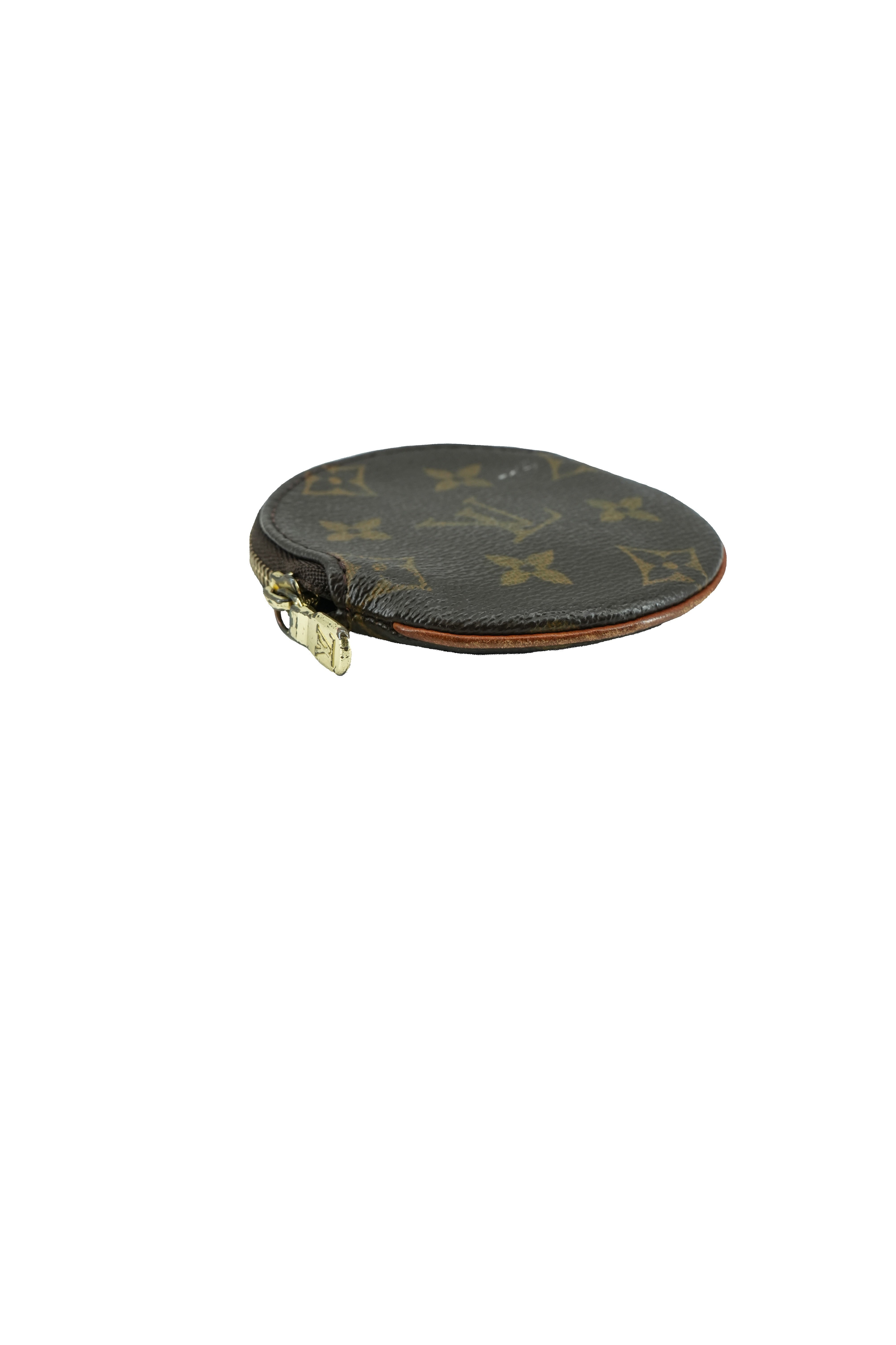 Louis Vuitton monogram Porte Monnaie round coin wallet