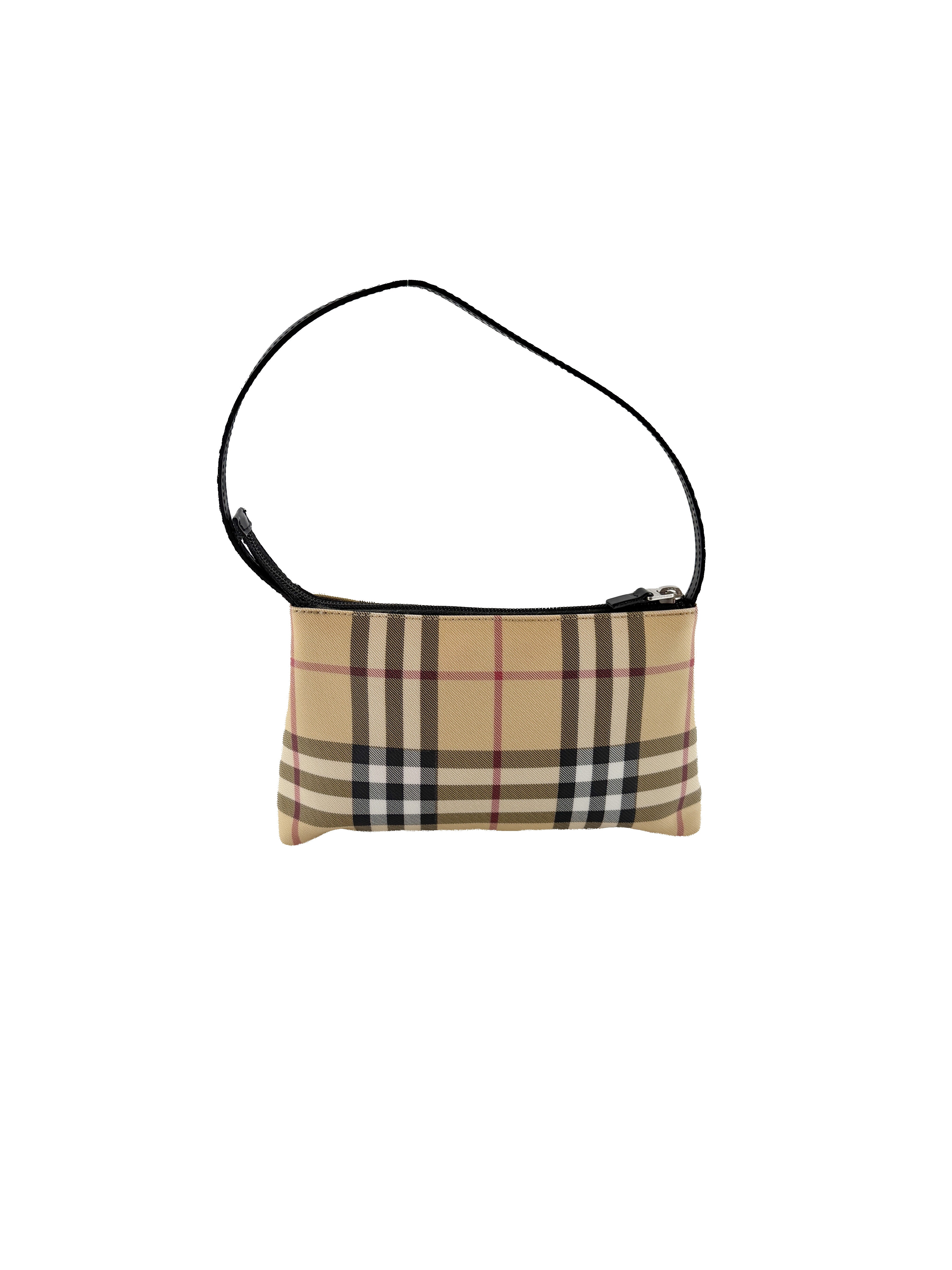 Burberry mini check shoulder bag T-02-1