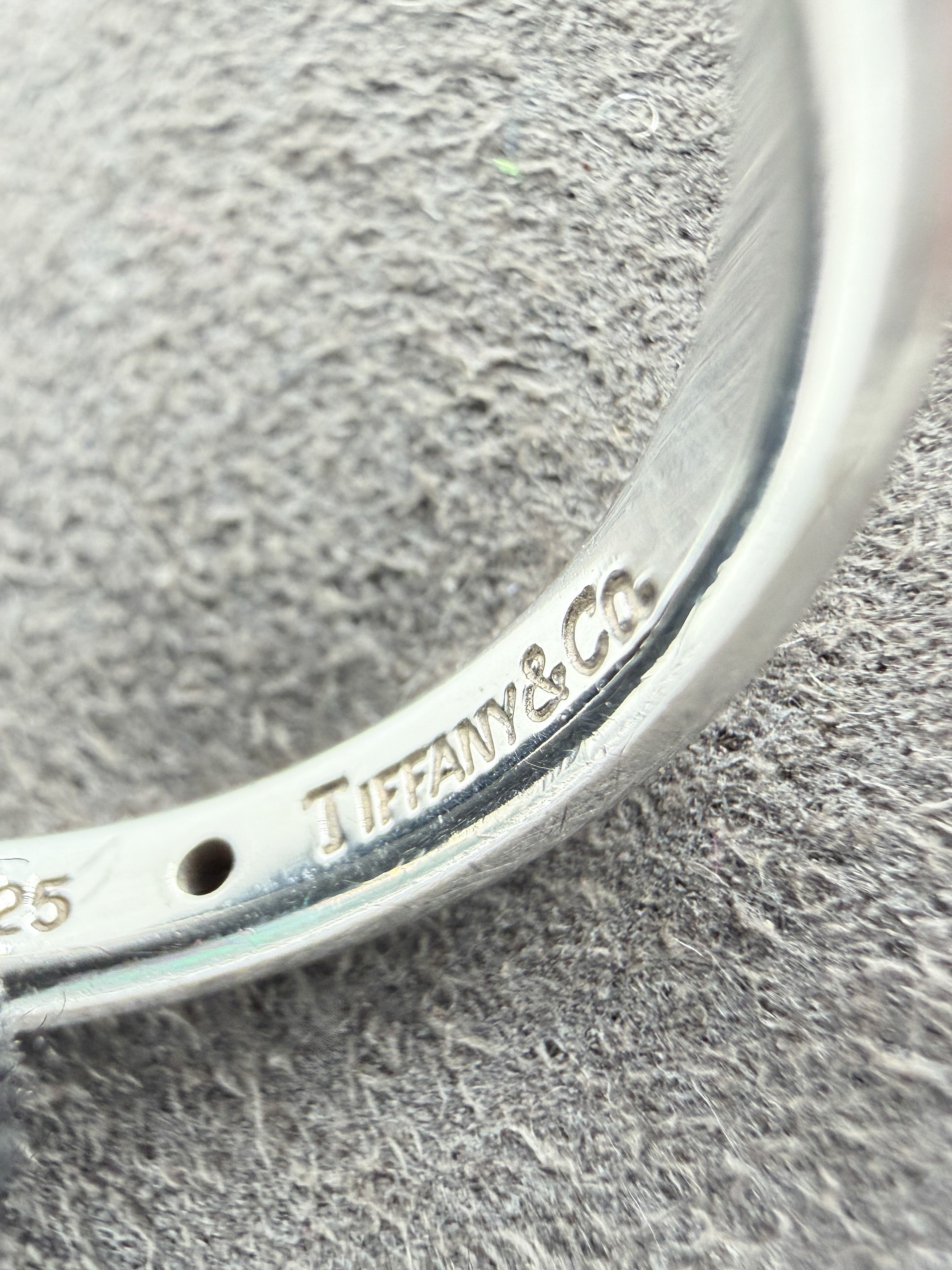 Tiffany & Co sterling silver sapphire band ring