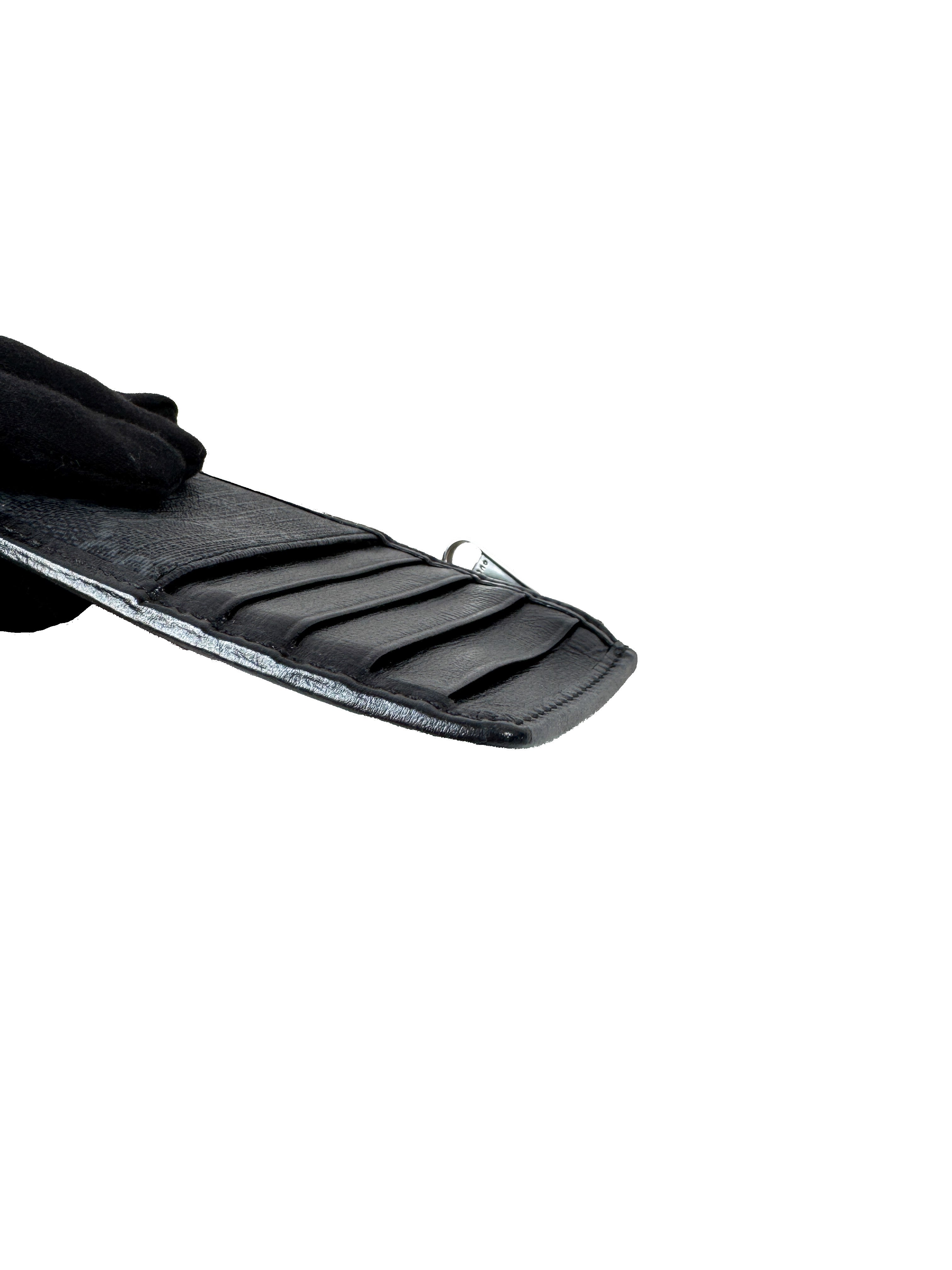 Gucci GG Supreme Monogram Azalea Calfskin Retro Interlocking G Coin Case Card Holder Black 697717.496085