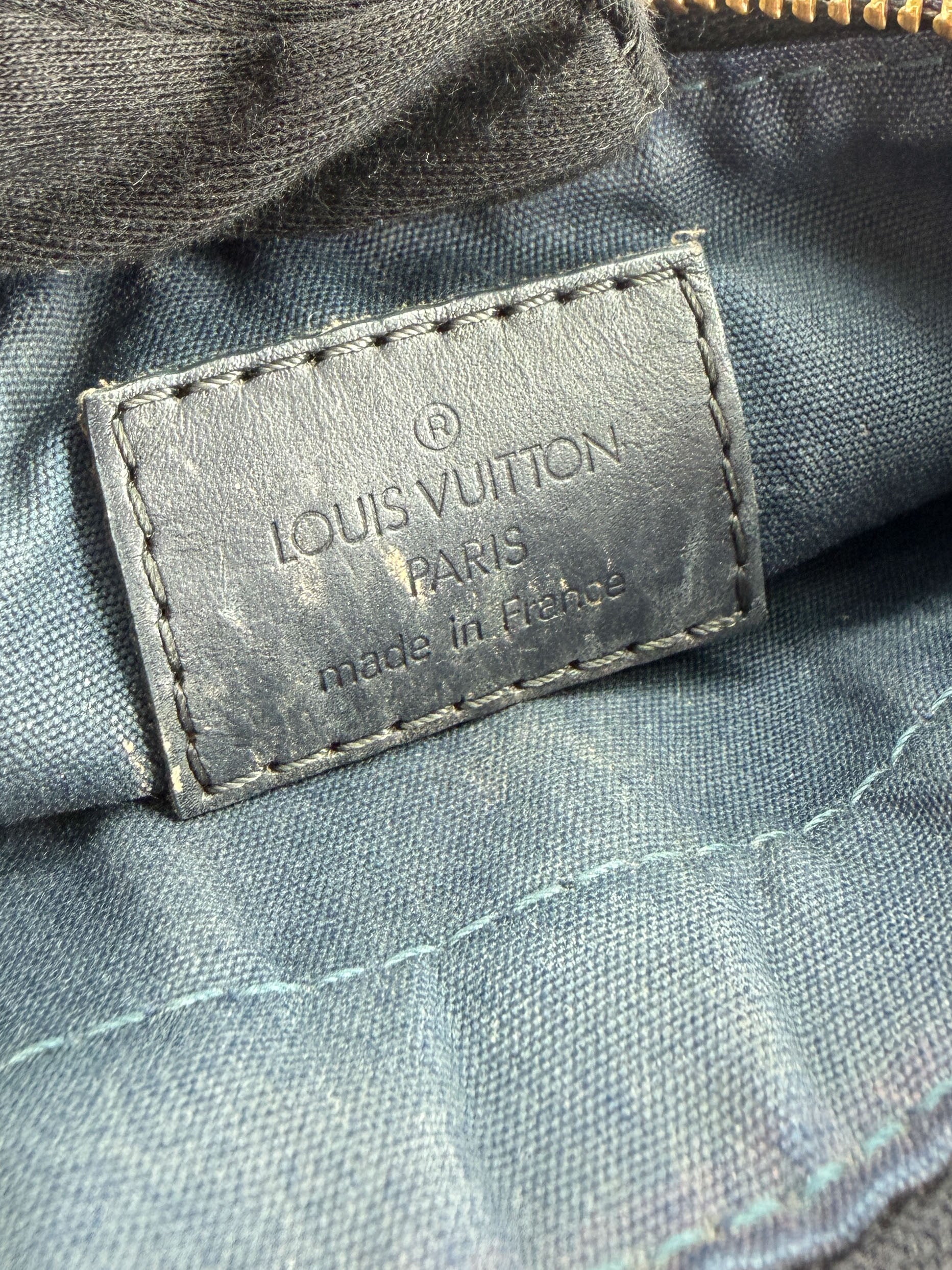 Louis Vuitton navy mini Anne Sophie pochette zip pouch FL0073