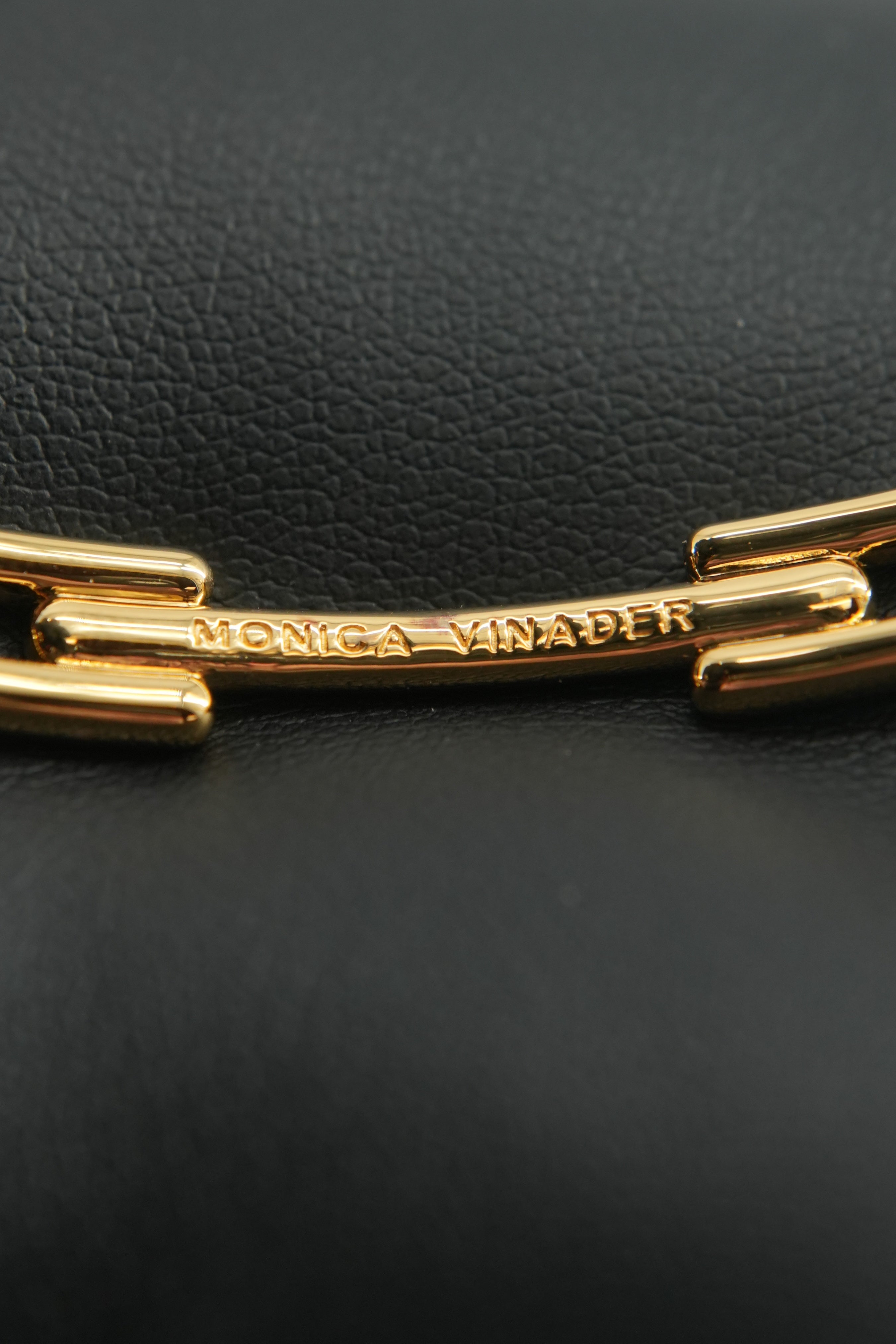 Monica Vinader 18k Gold Vermeil & Lab Grown Diamond sig. link bangle