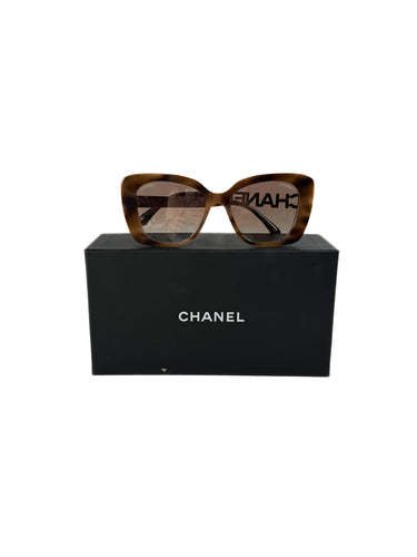 Chanel brown crystal sunglasses 5422-B box, case