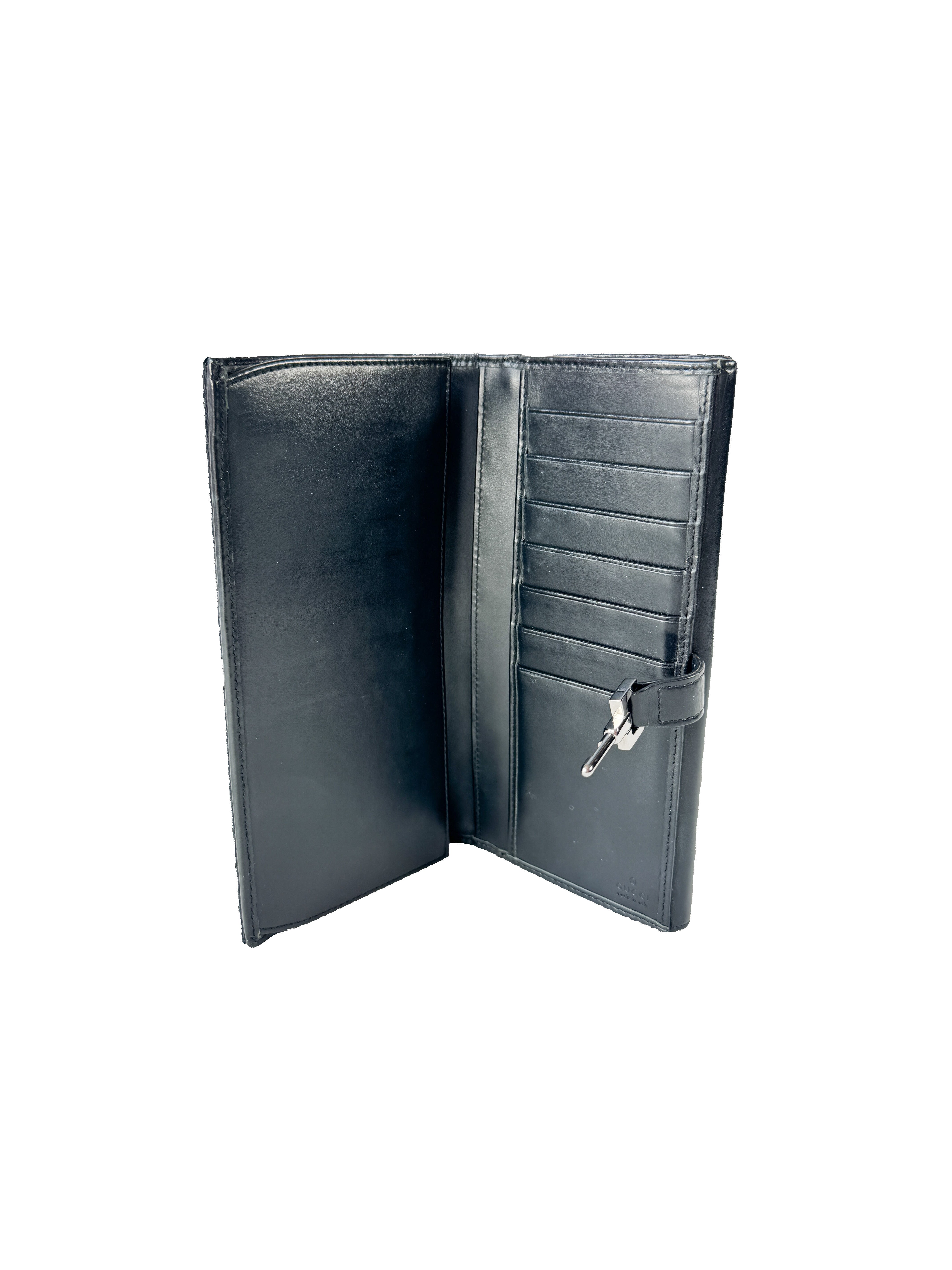 Gucci black signature GG vintage Jackie wallet *as is* 03536612134