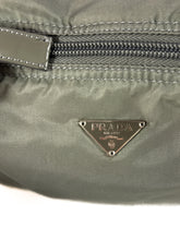 Prada tessuto gray vintage zip pouch