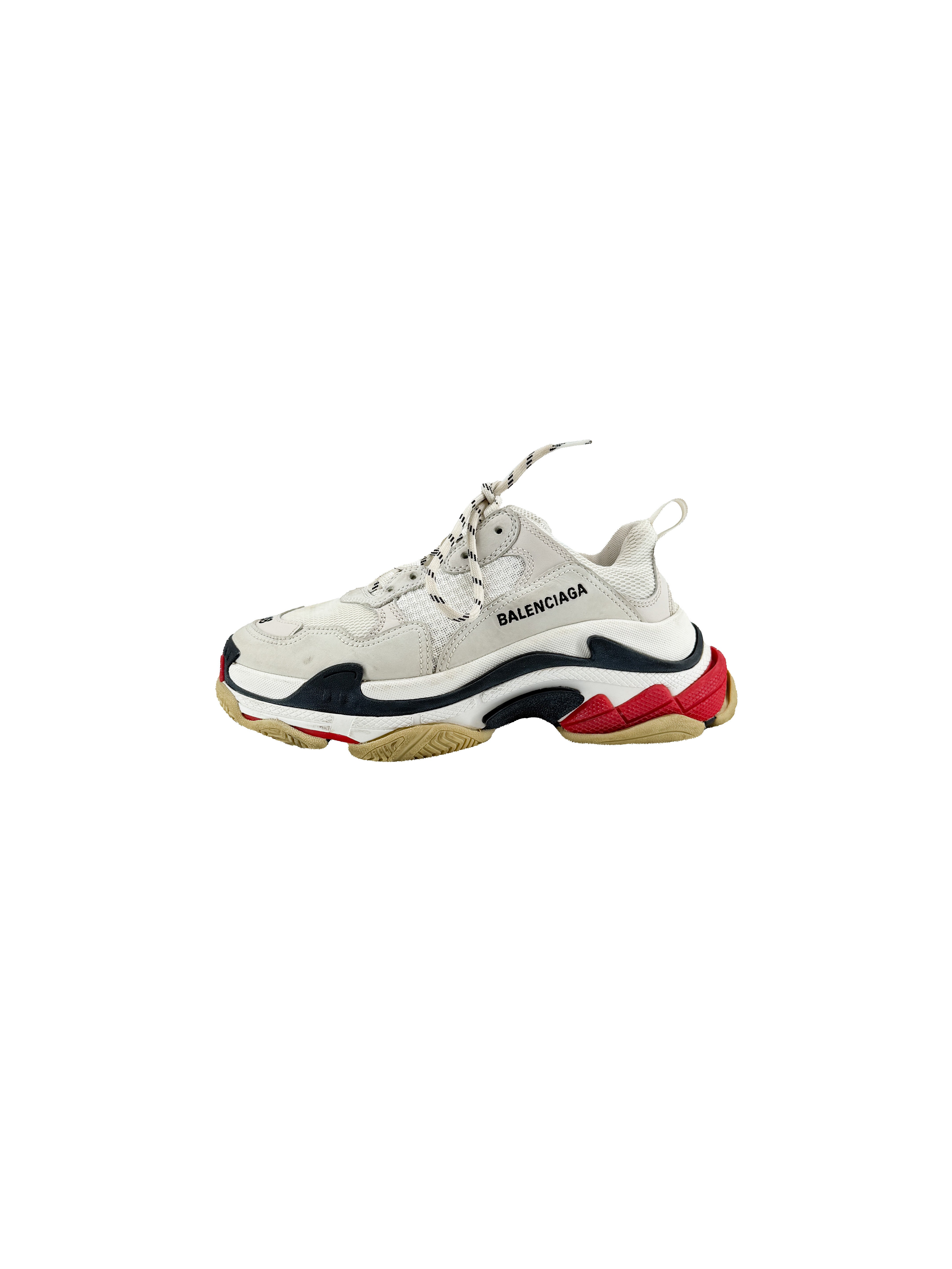 Balenciaga fabric mesh womens Triple S sneakers size 8 *as is*