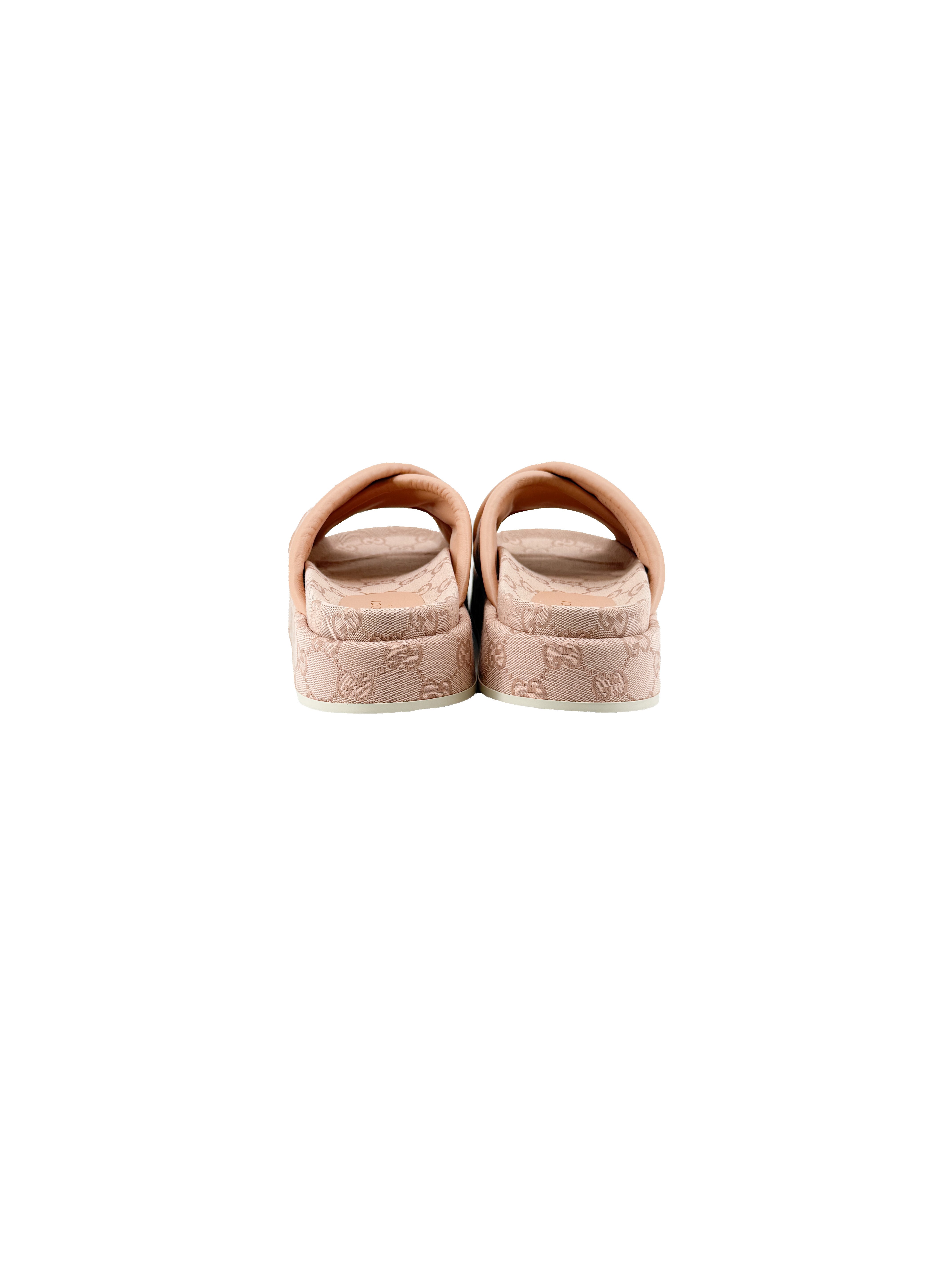 Gucci pink Angelina Platform Slide Sandals size 9.5 NEW