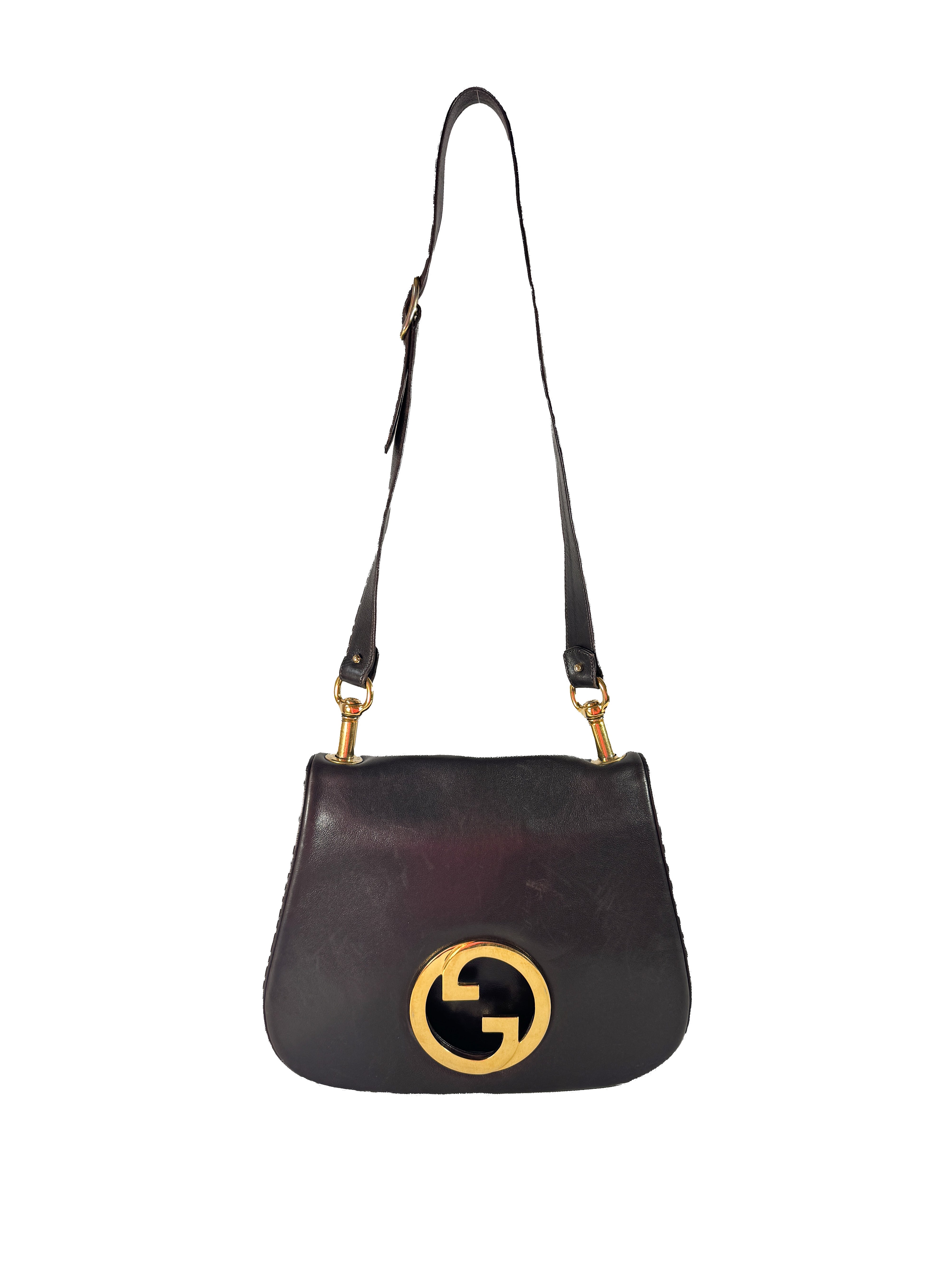 Gucci dark brown leather Blondie shoulder bag