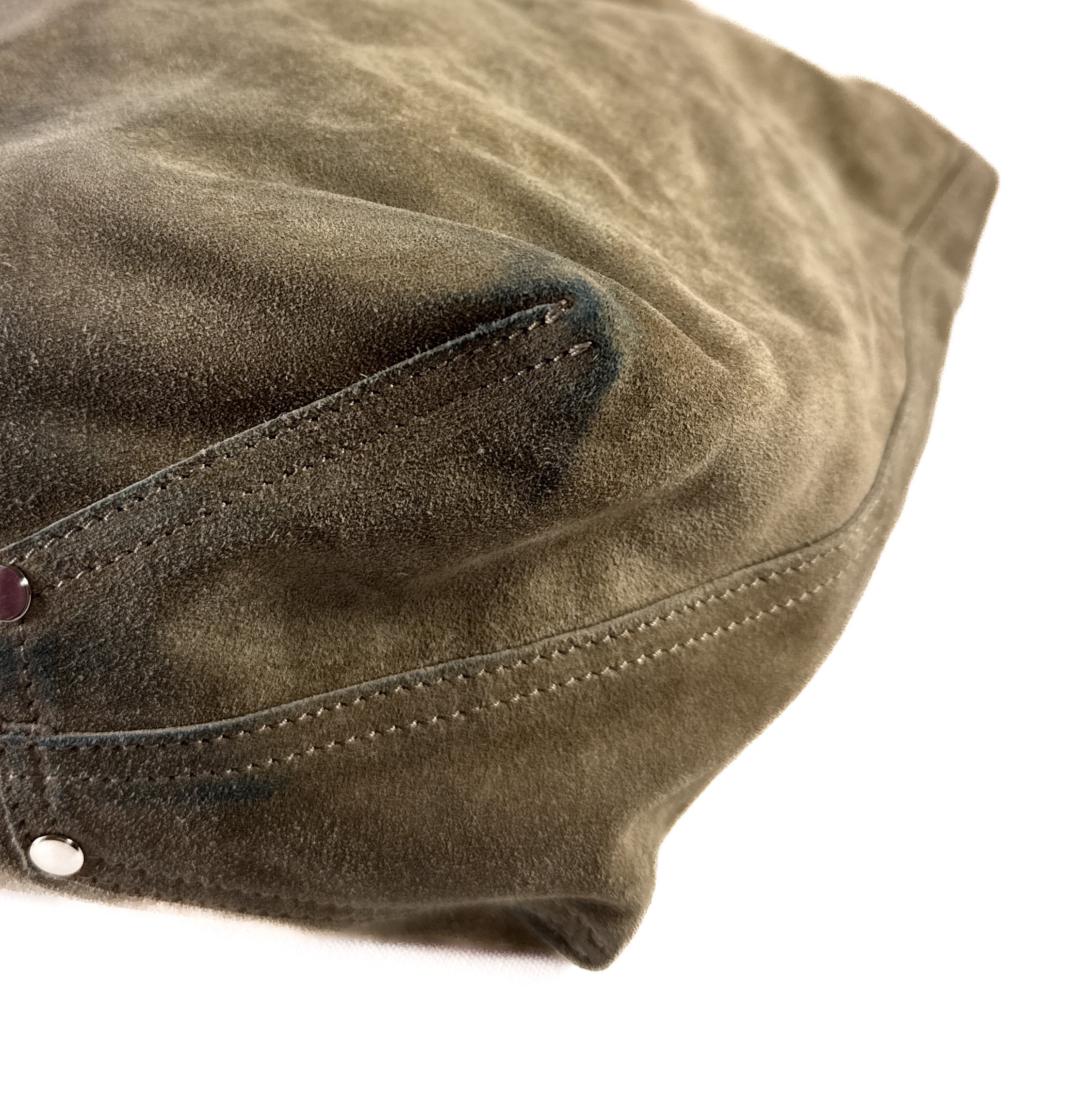 Tiffany & Co taupe reversible suede/leather tote **as is**