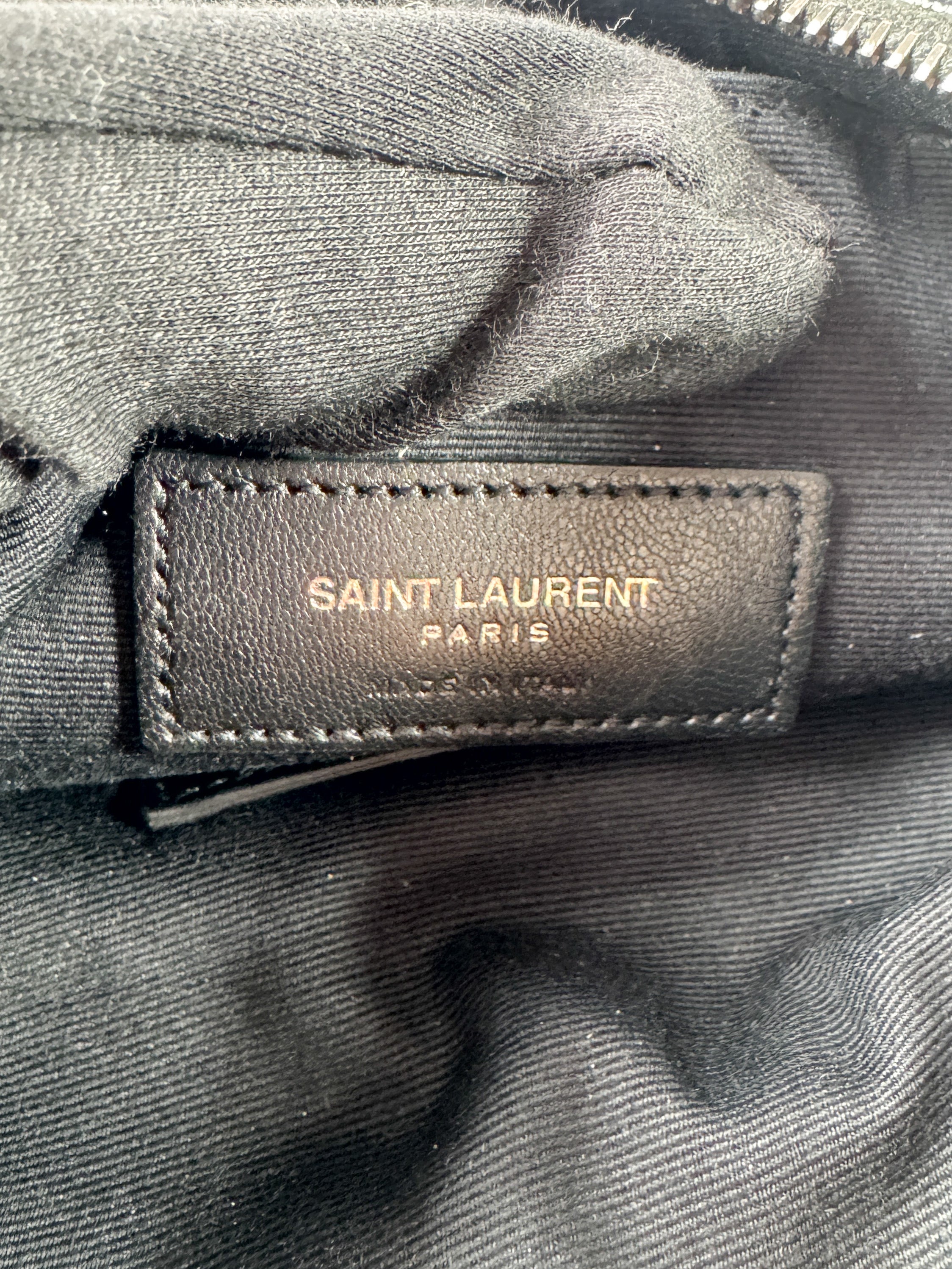 Saint Laurent black leather Nikki bill pouch GRS-583577-0417