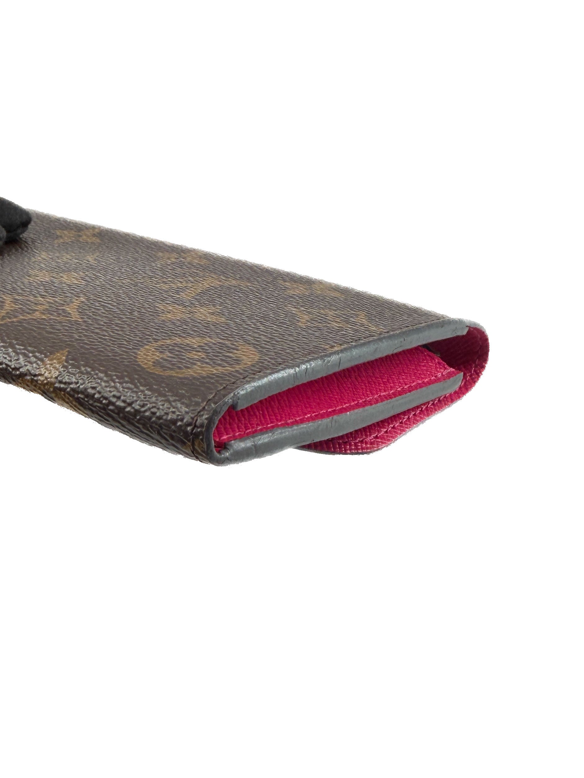 Louis Vuitton Monogram Emilie Wallet Fuchsia CA2146