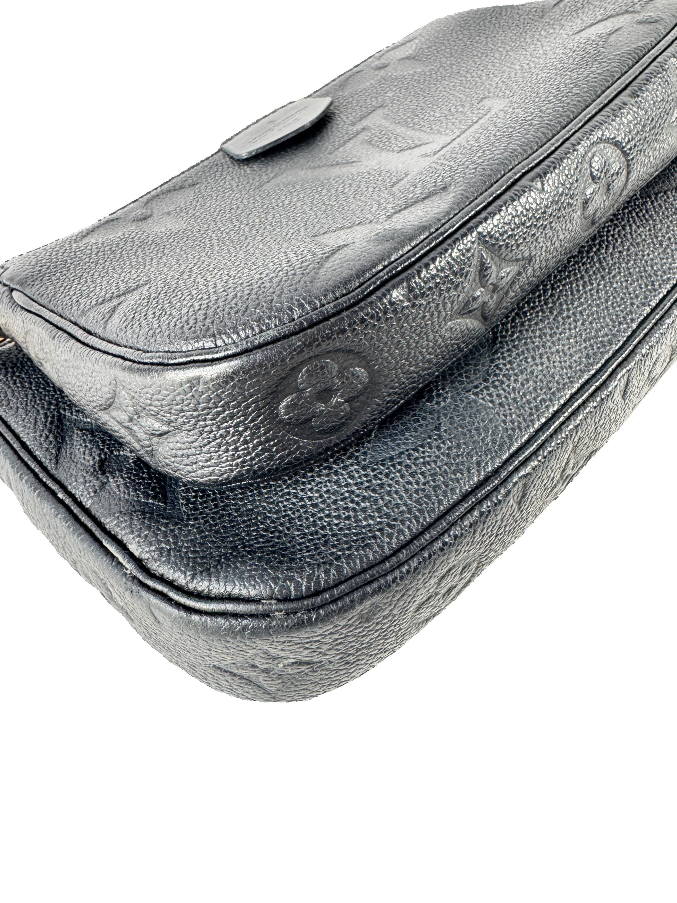 Louis Vuitton black empreinte giant multi pochette accessories (NFC)