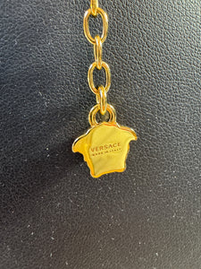 Versace gold tone Medusa head necklace