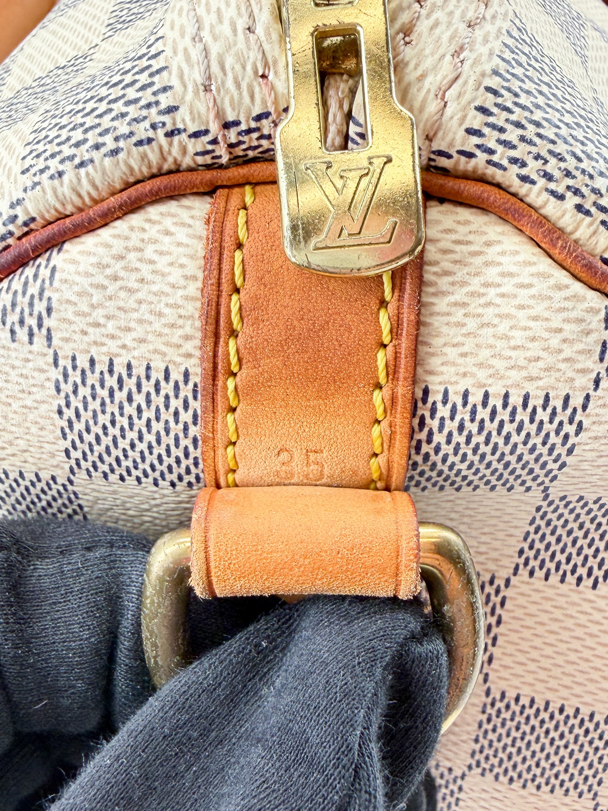 Louis Vuitton damier azur Speedy 35 bandouliere SP0143