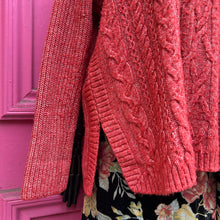 Cabi dark red sweater size S