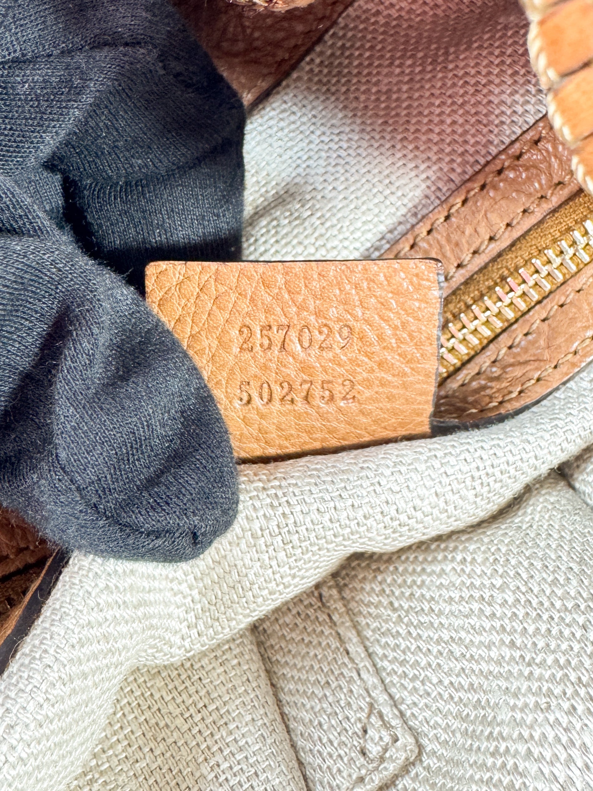 Gucci brown Marrakech leather shoulder bag