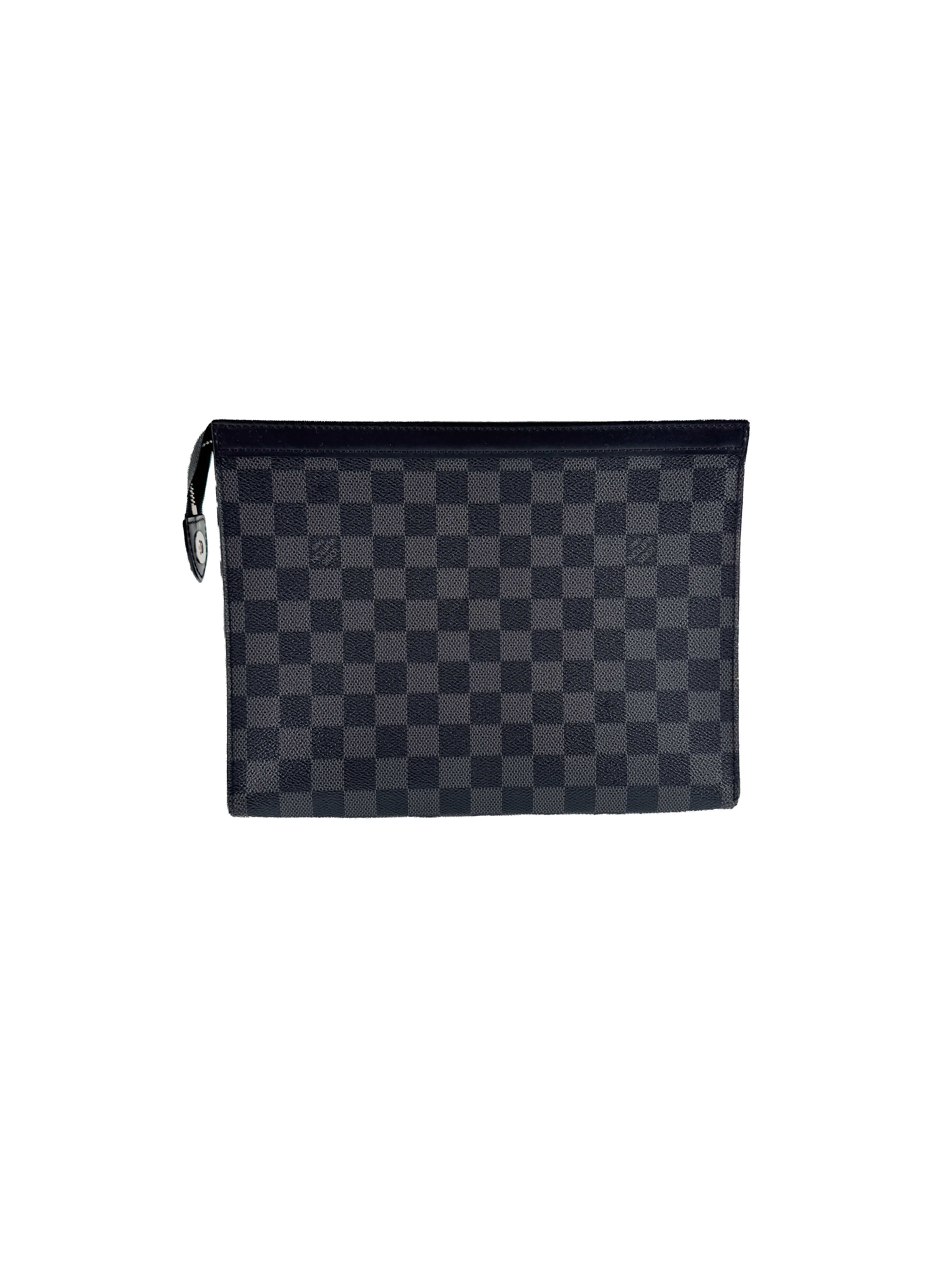 Louis Vuitton damier graphite pochette voyage MM clutch TA4118