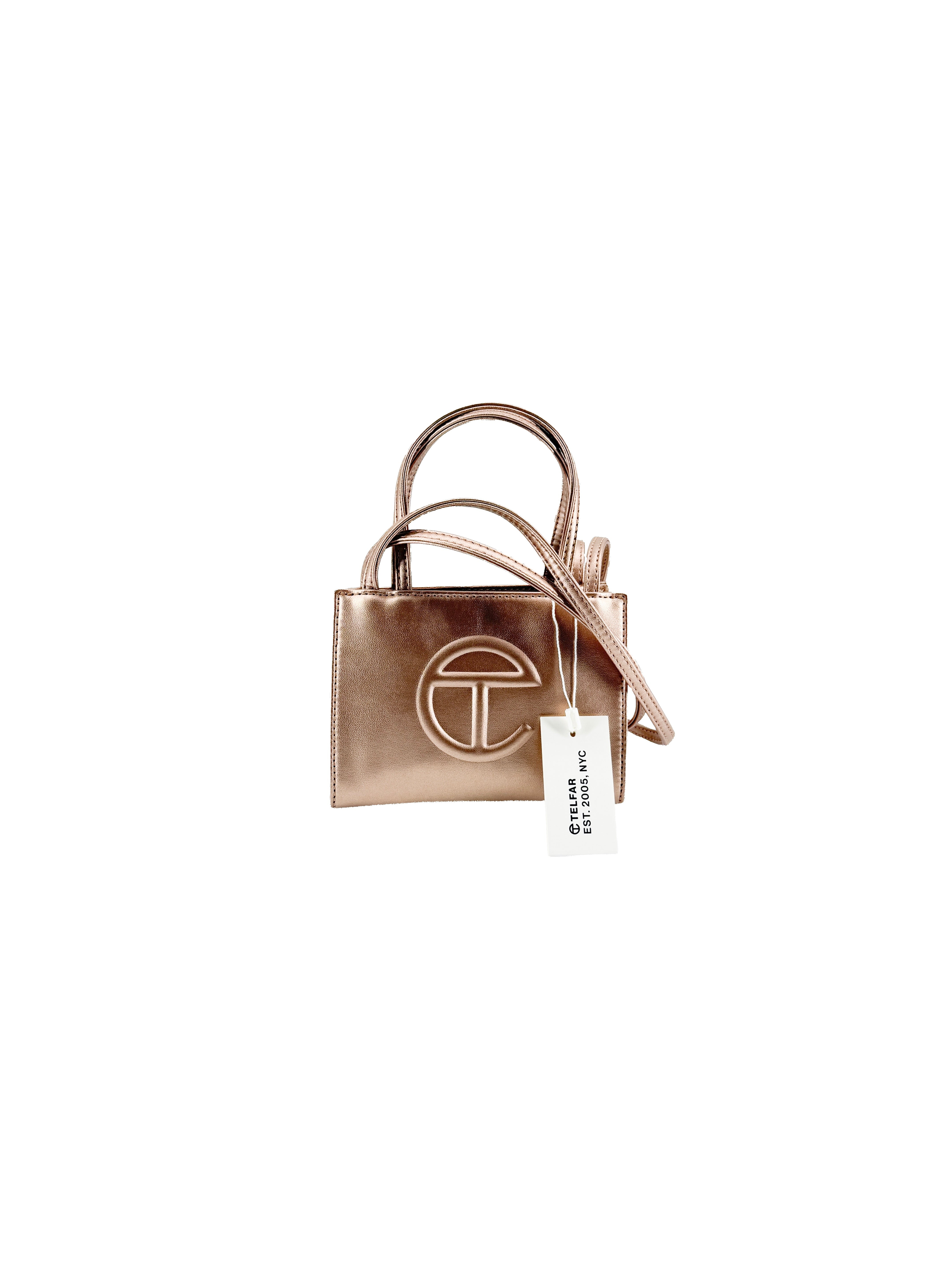 Telfar small shopping tote Copper NWT