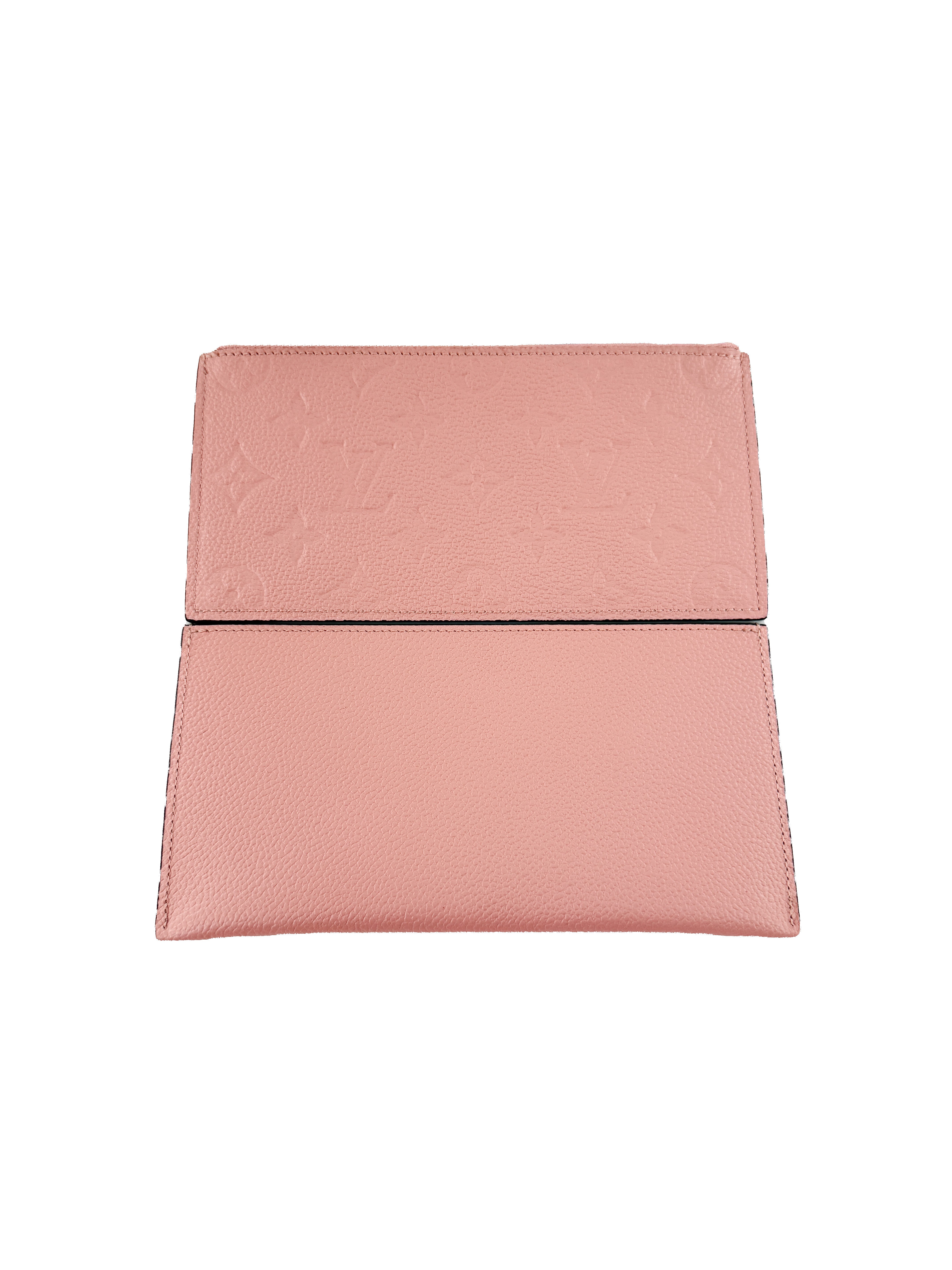 Louis Vuitton light pink empreinte leather Felicie pochette SP1260