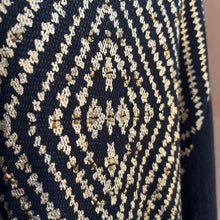 Free People black gold print top size S
