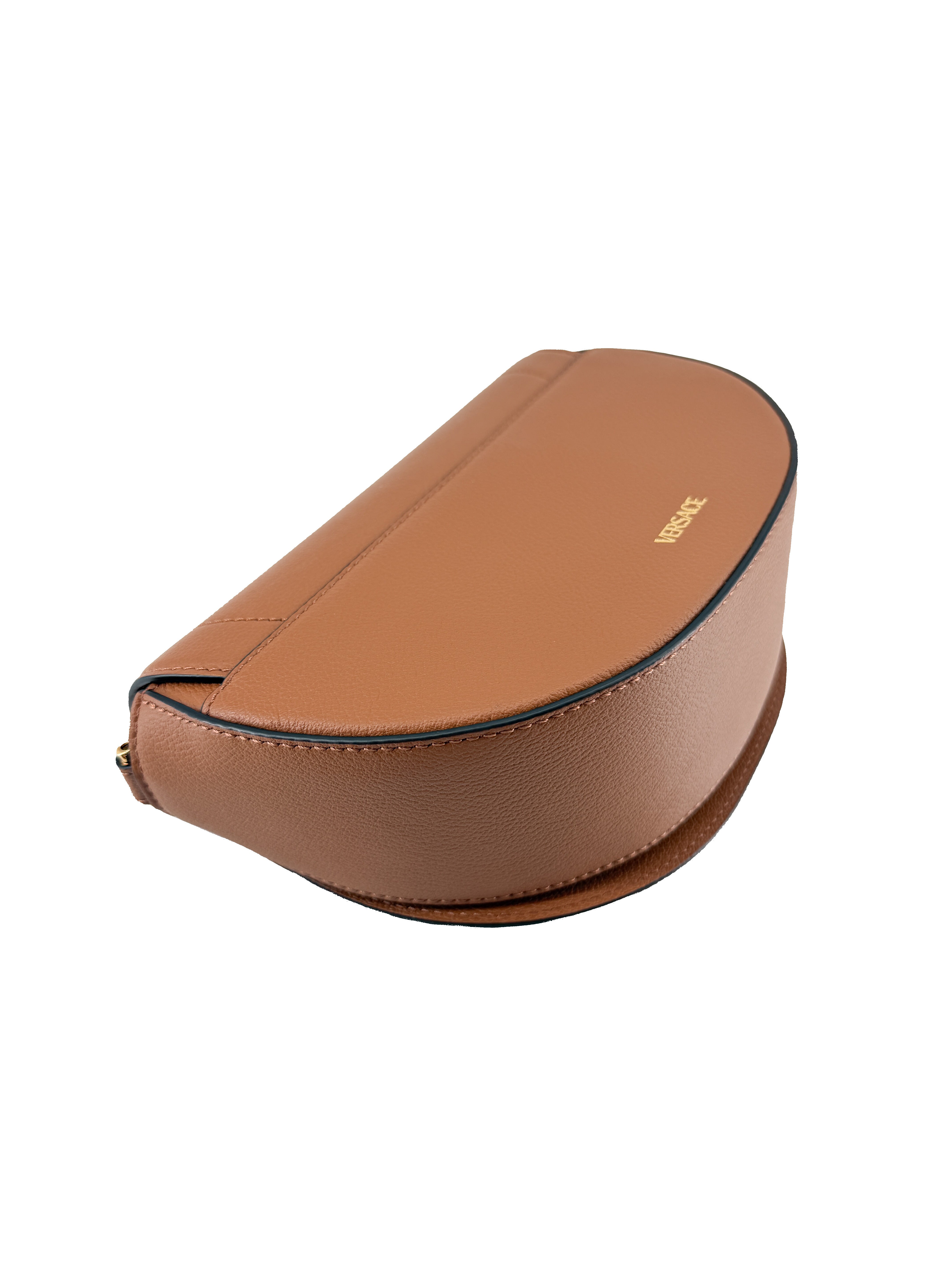 Versace brown leather La Medusa bag