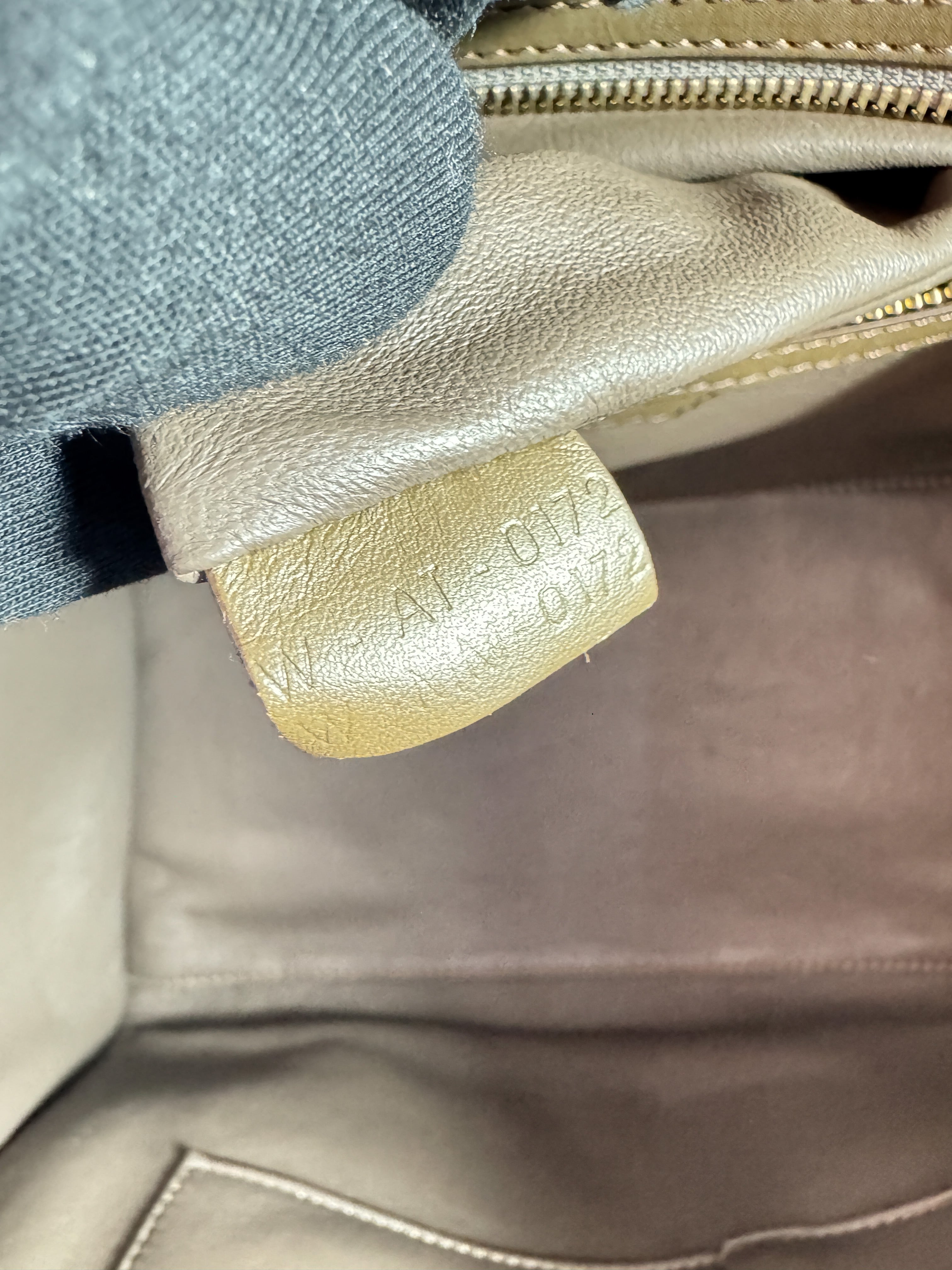 Celine navy, olive, orange luggage mini tote W-AT-0172