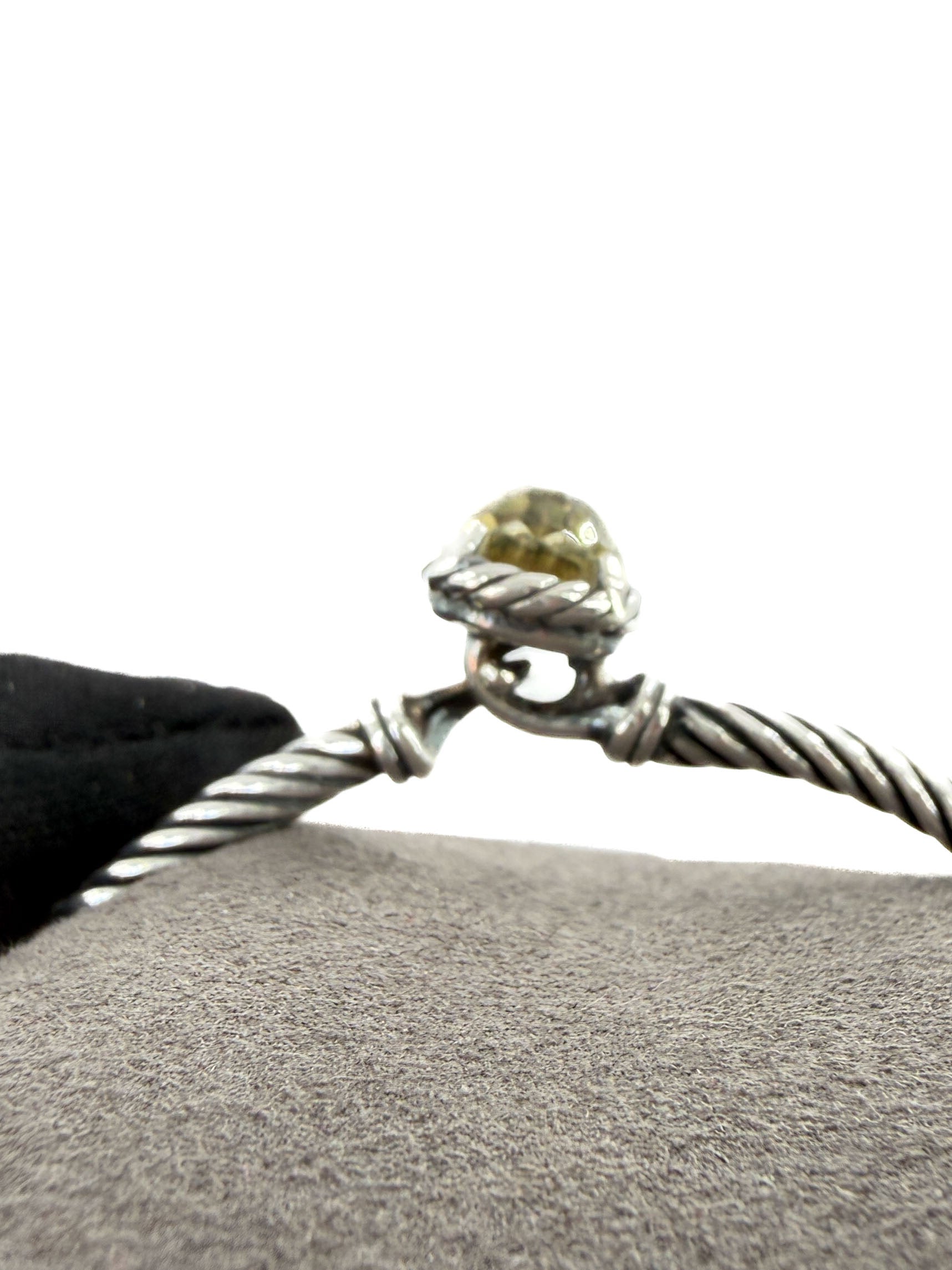 David Yurman Petite Chatelaine sterling silver, prasiolite bracelet