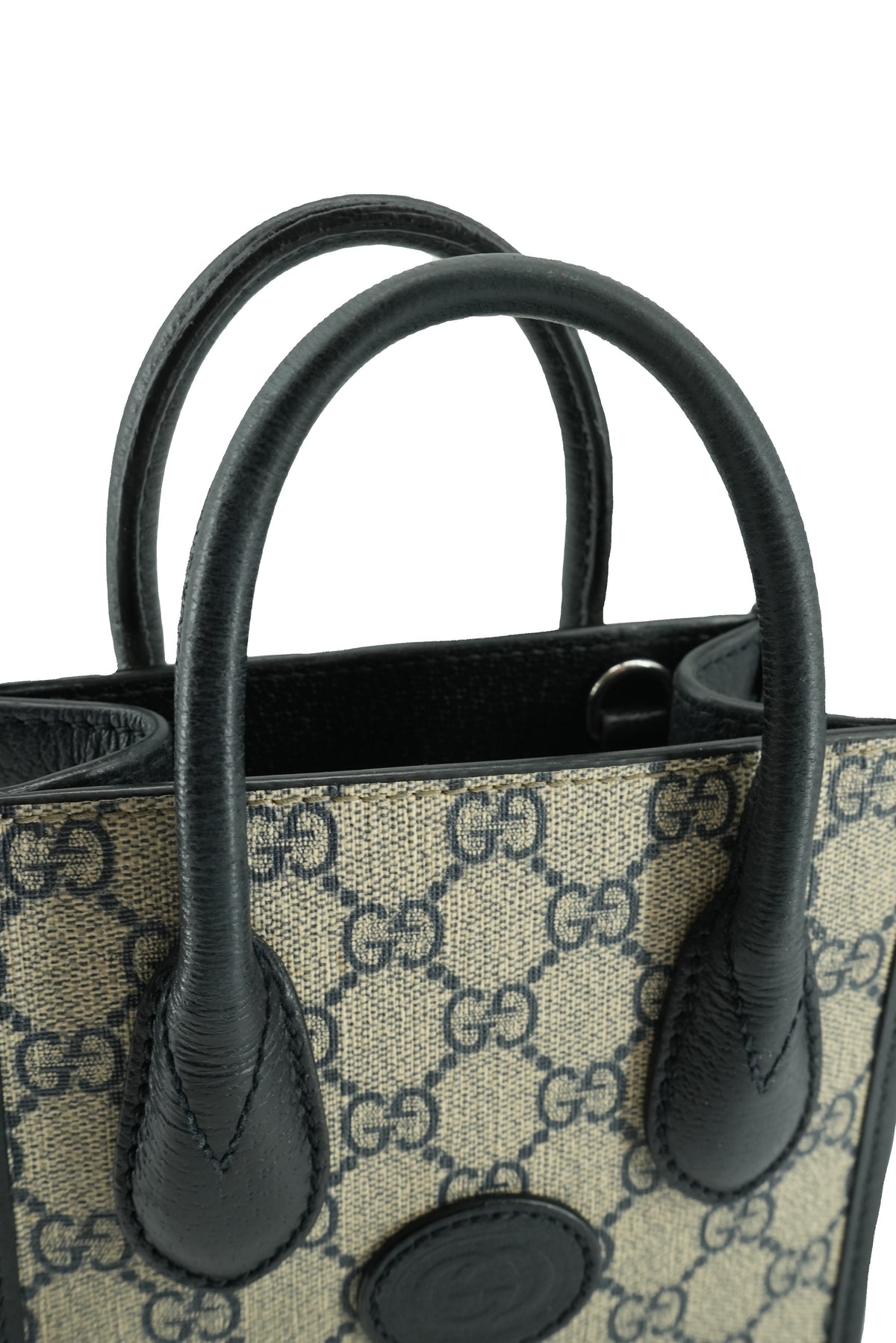 Gucci navy mini Supreme tote