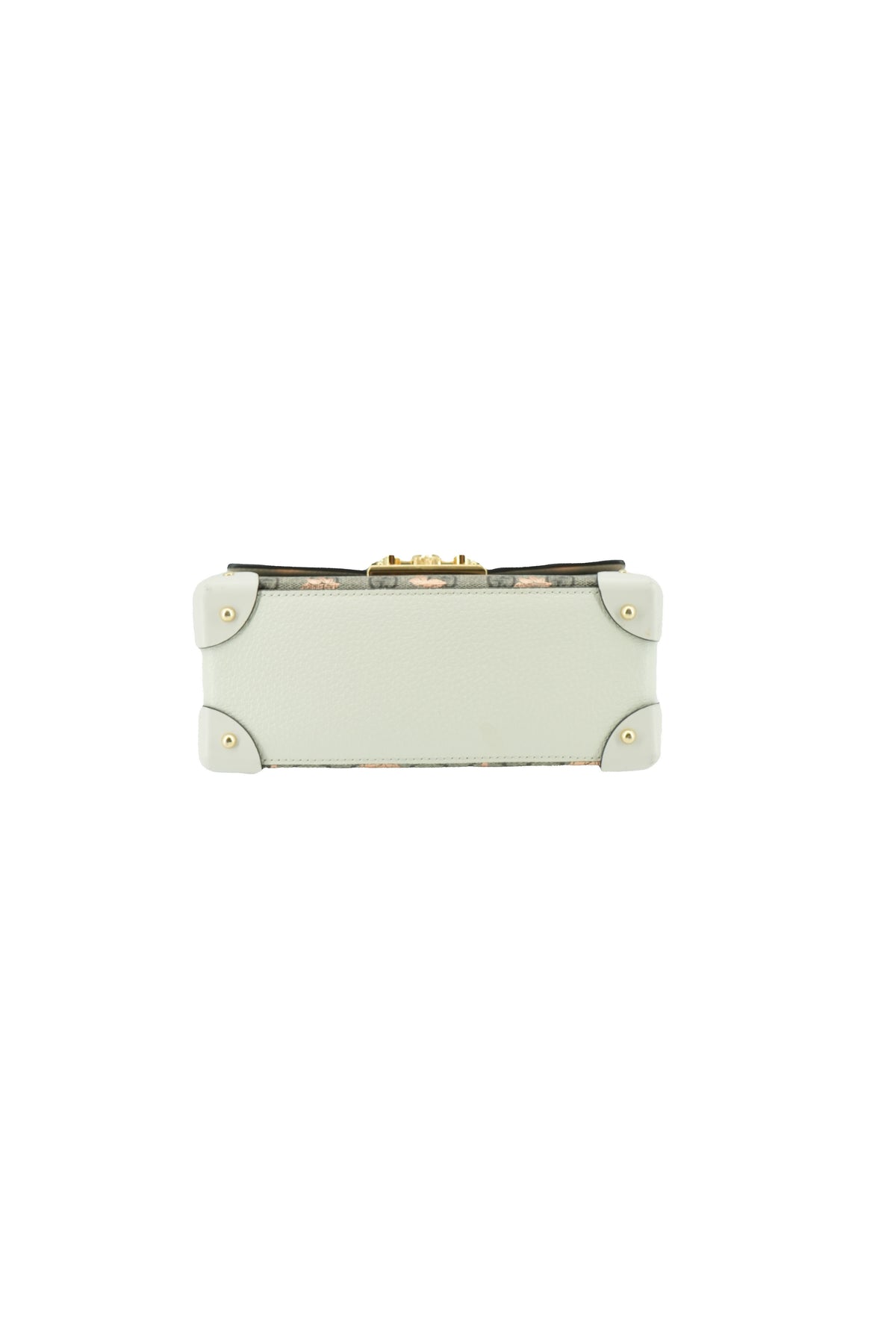 Gucci GG Supreme small Padlock bamboo top handle
