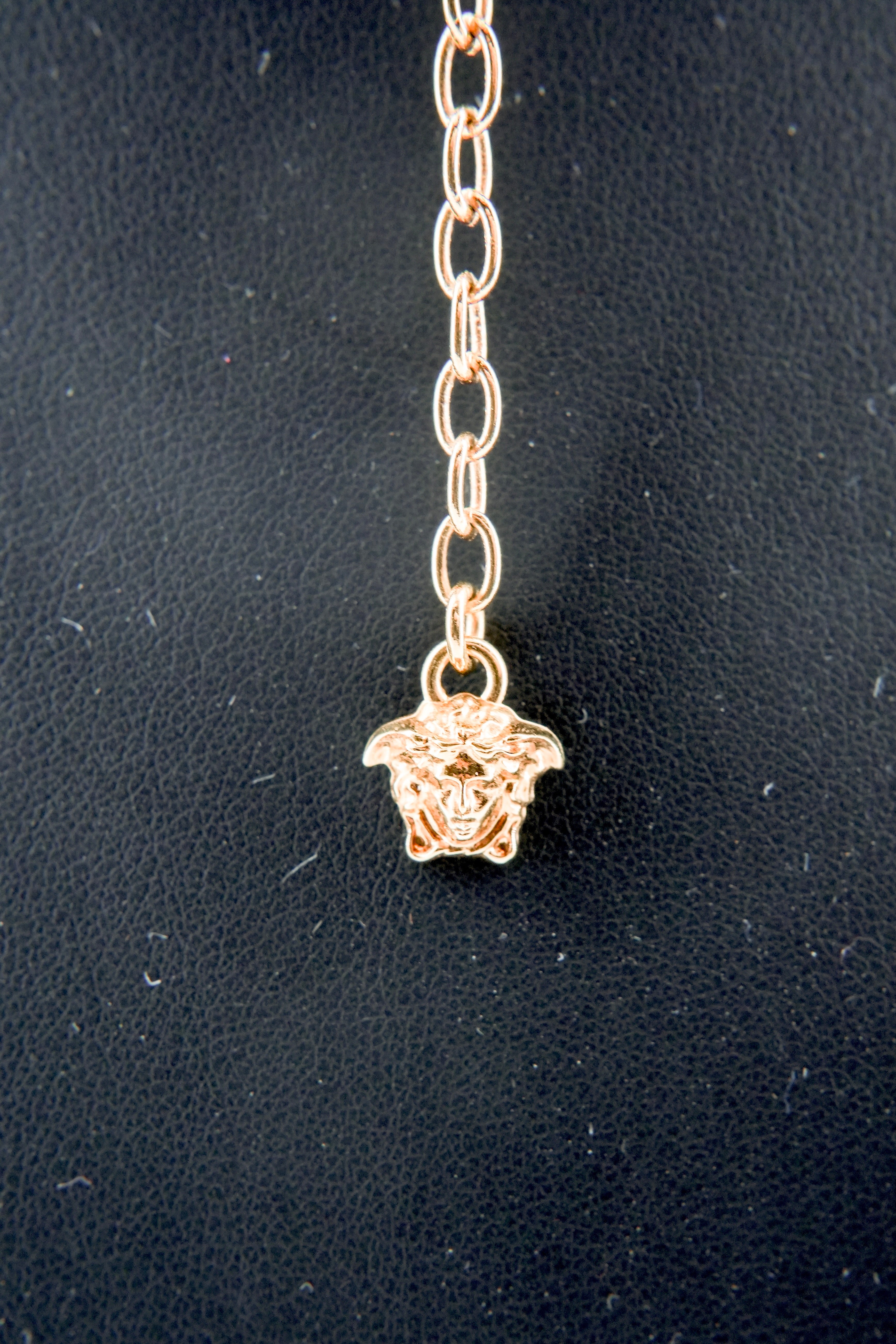 Versace Medusa miniature plate pendant necklace