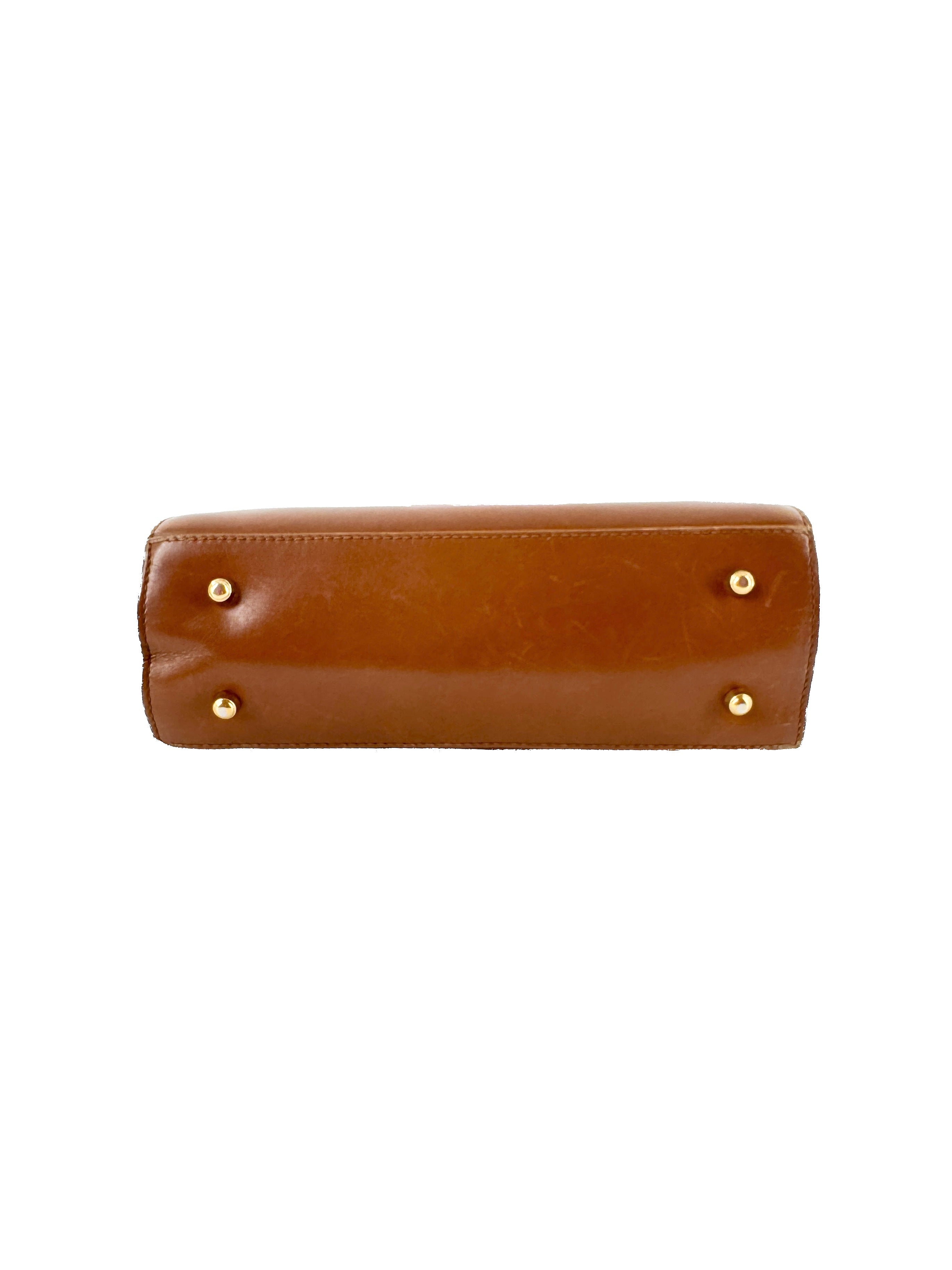 Gucci brown vintage Lady Lock top handle bag 000-110-0211