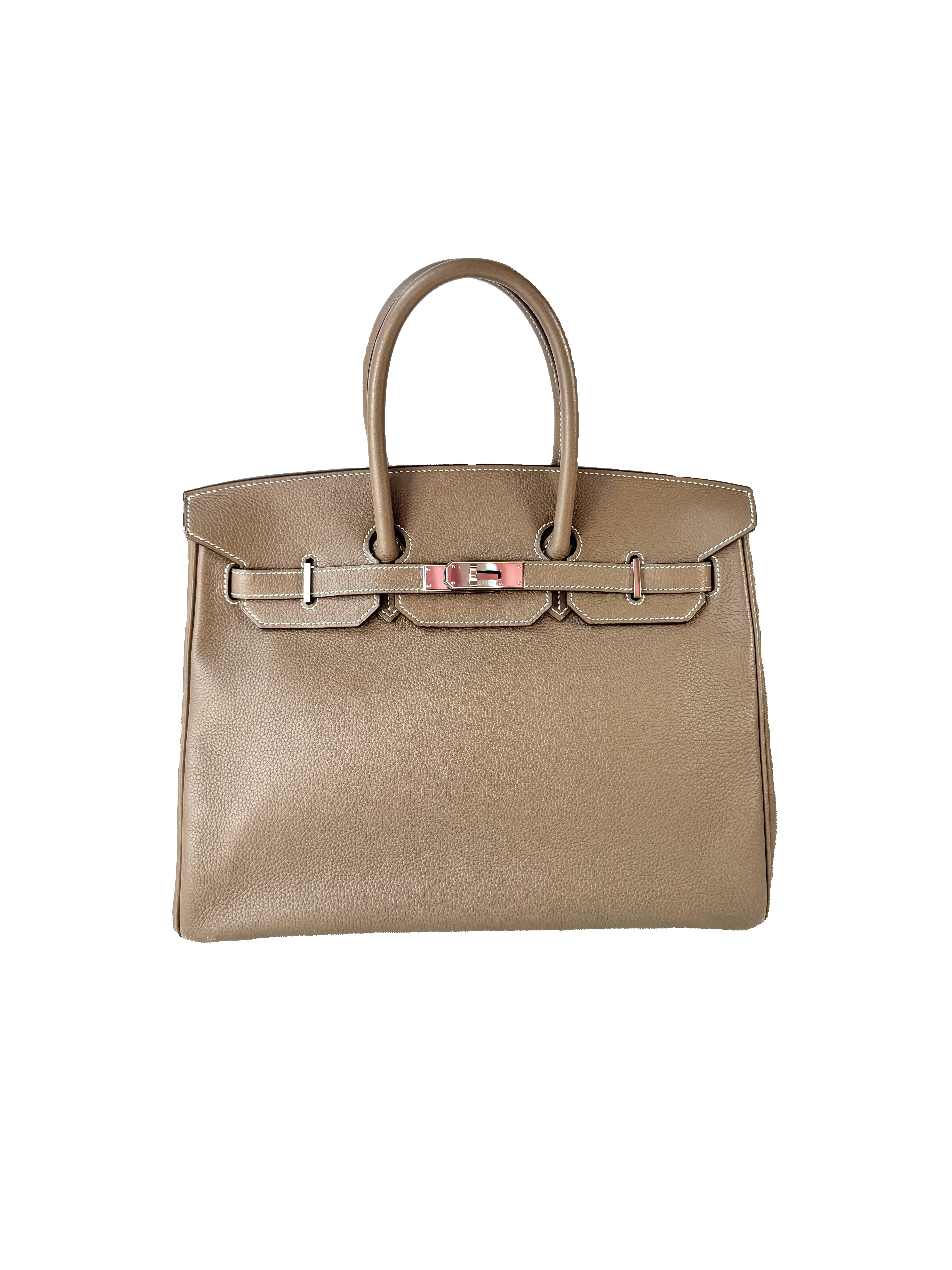 Hermès togo Birkin 35 Etoupe